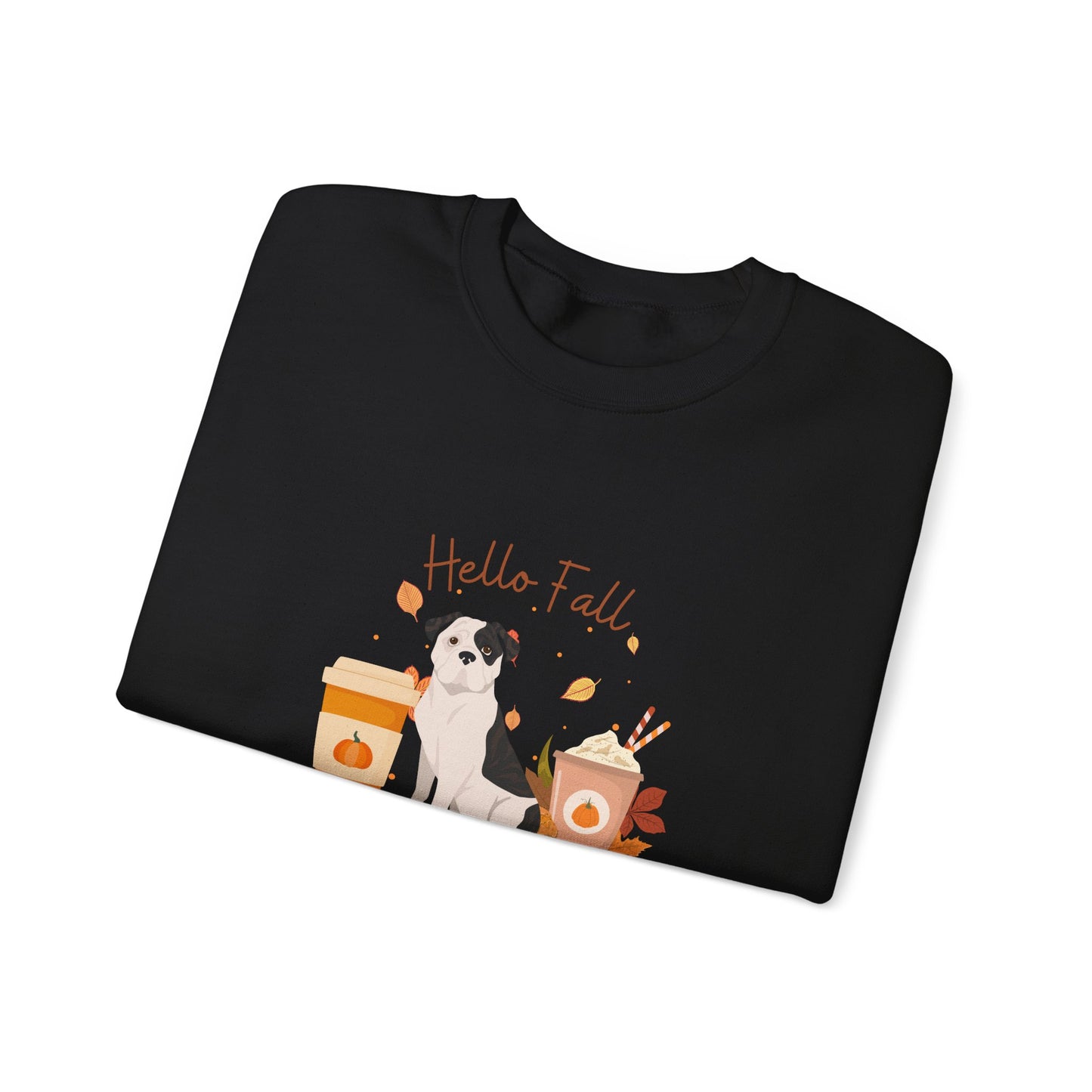 American Bulldog Dog Fall Unisex Heavy Blend Crewneck Sweatshirt