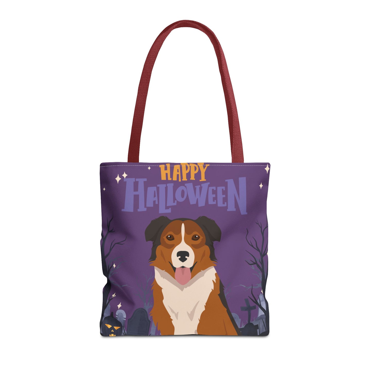 English Shepherd Dog Happy Halloween Tote Bag 16x16