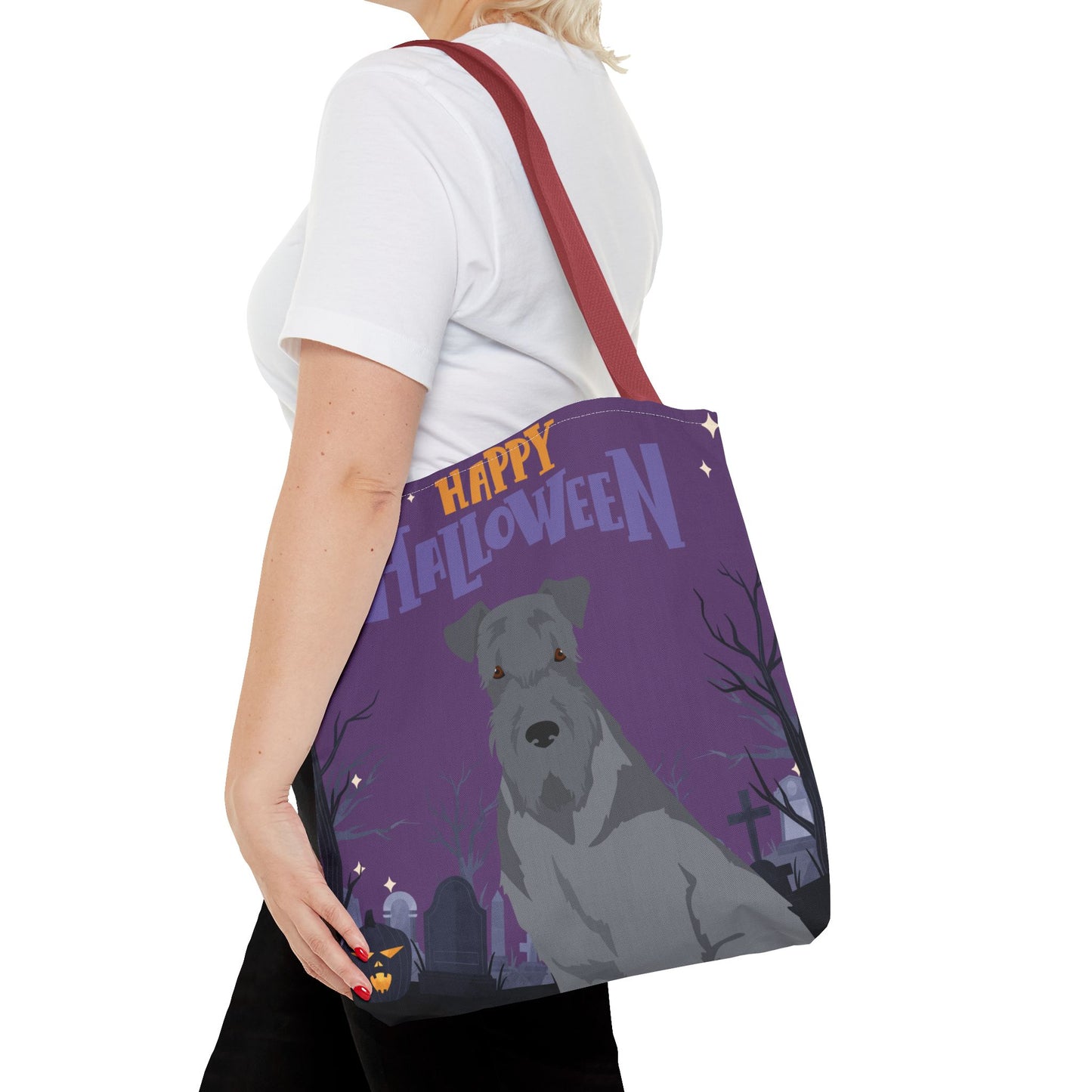 Kerry Blue Terrier Dog Happy Halloween Tote Bag 16x16