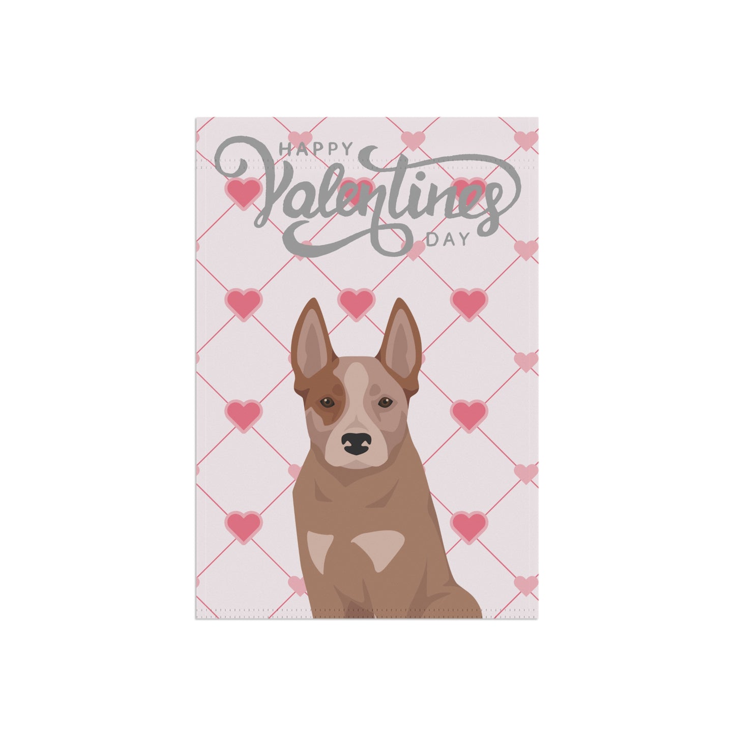 Australian Cattle Dog Valentines Day Garden Flag