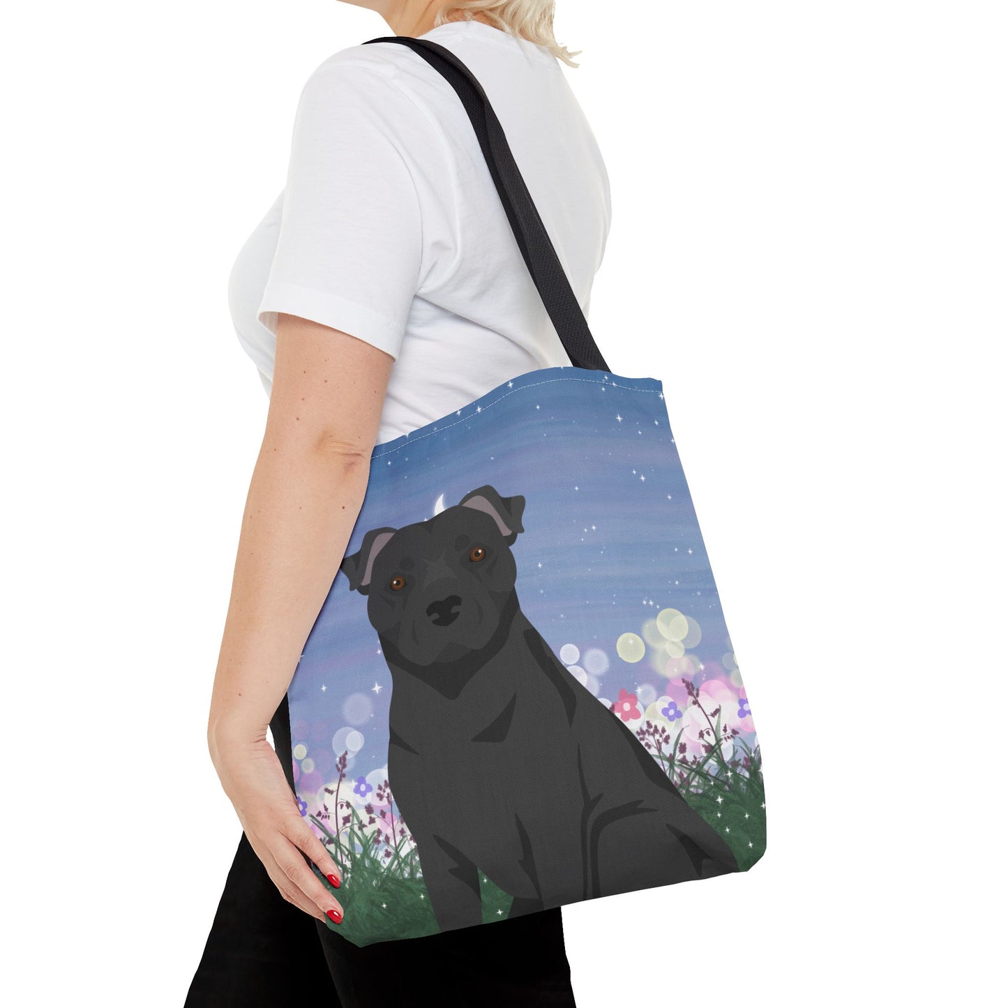 Staffordshire Bull Terrier Dog Tote Bag 16x16