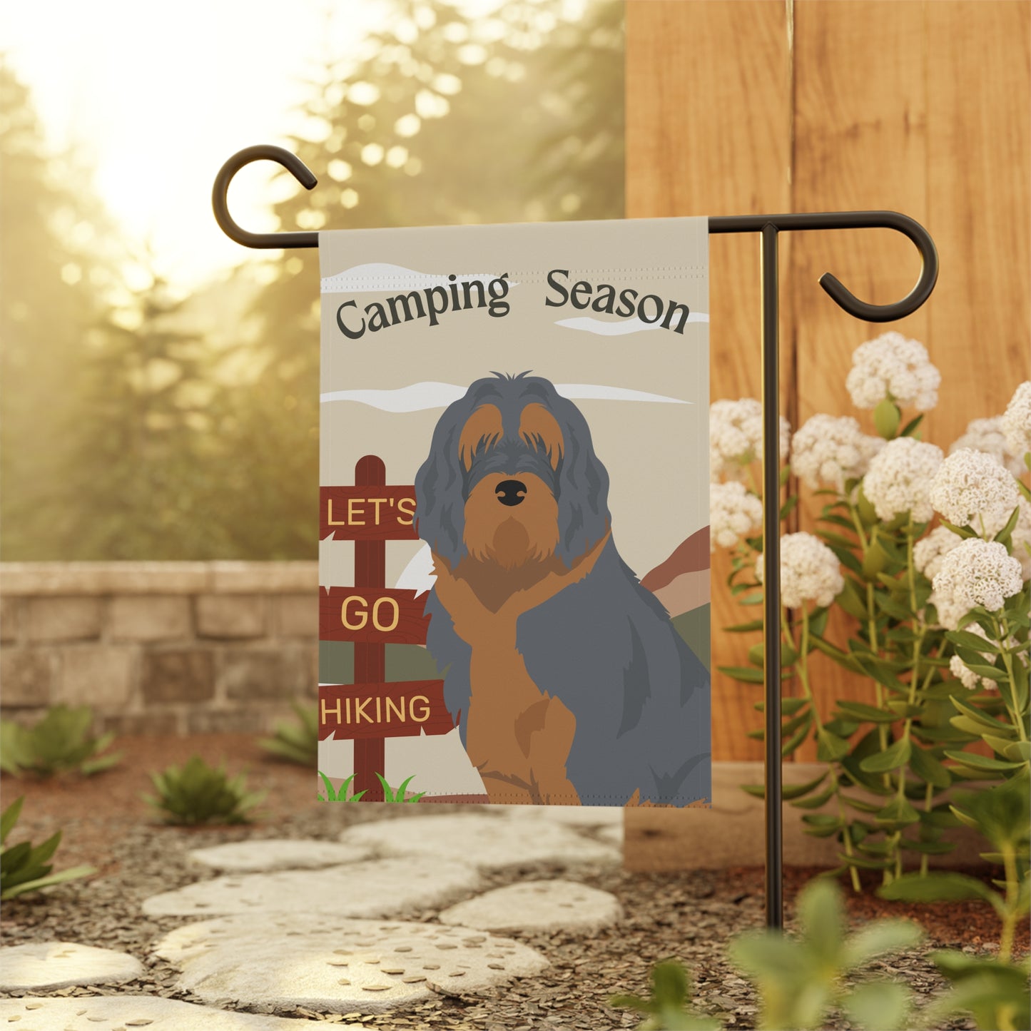 Otterhound Dog Camping Garden Flag