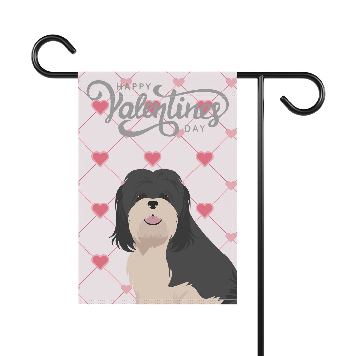 Lhasa Apso Dog Valentines Day Garden Flag