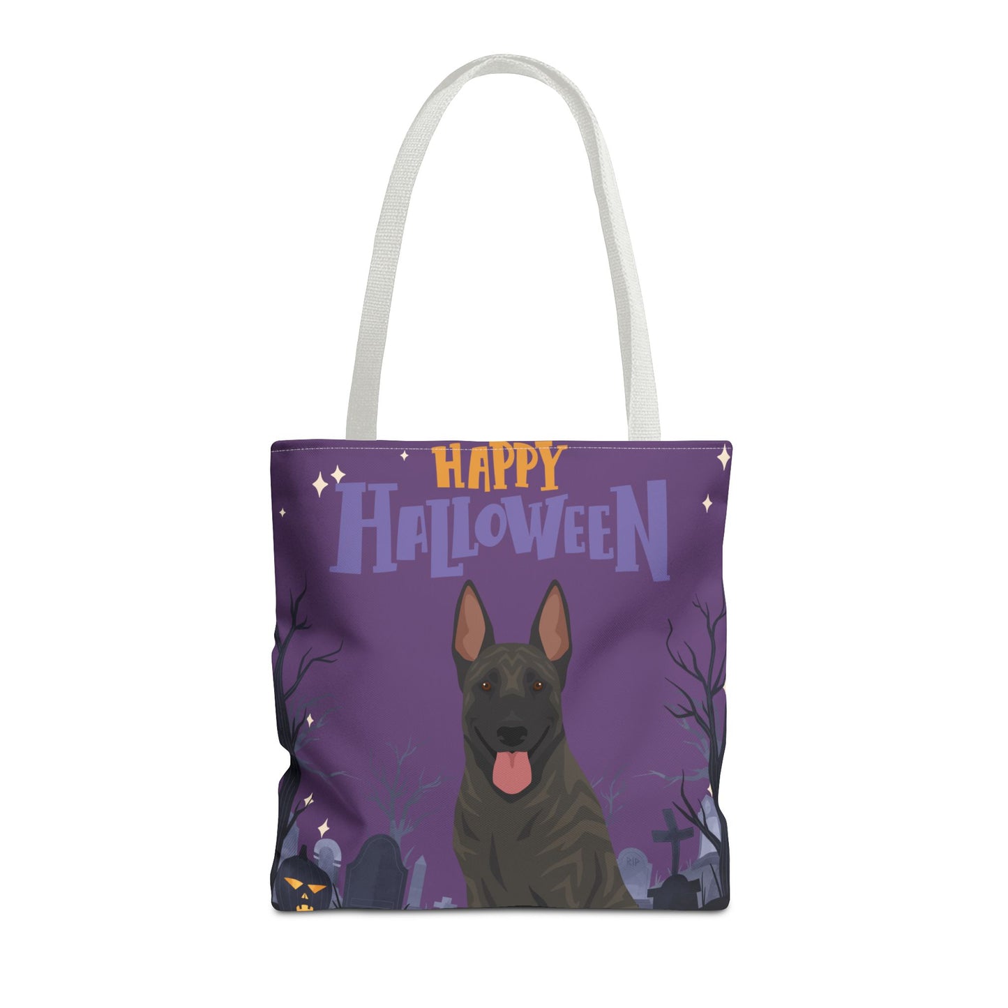 Dutch Shepherd Dog Happy Halloween Tote Bag 16x16