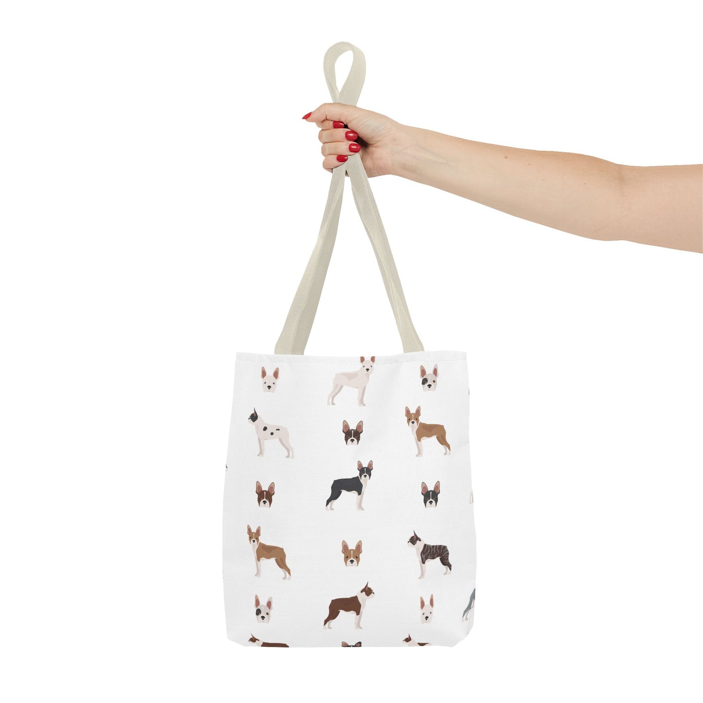 Boston Terrier Dog Tote Bag, Terrier Dog Mom Gift
