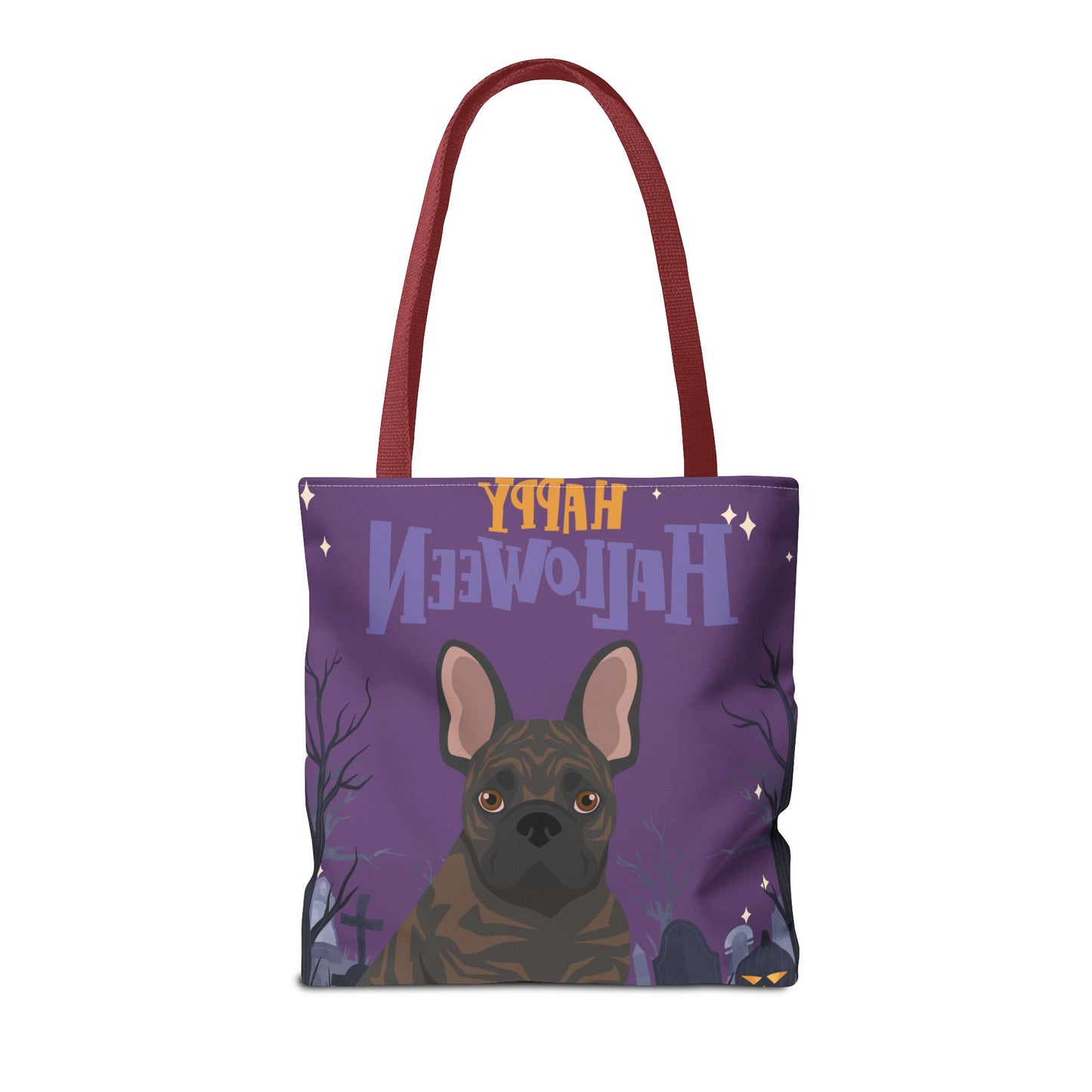 French Bulldog Dog Happy Halloween Tote Bag 16x16