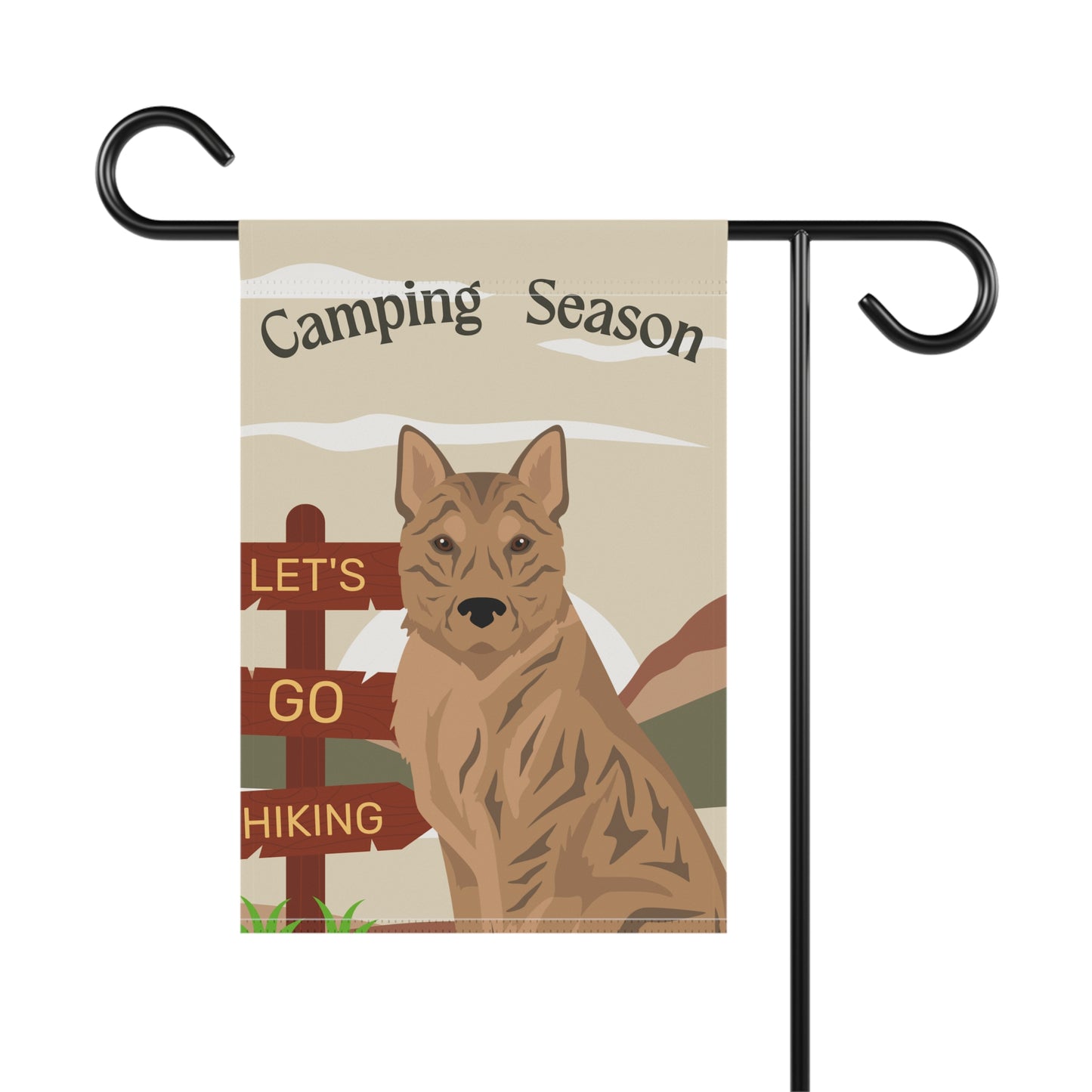 Korean Jindo Dog Camping Garden Flag