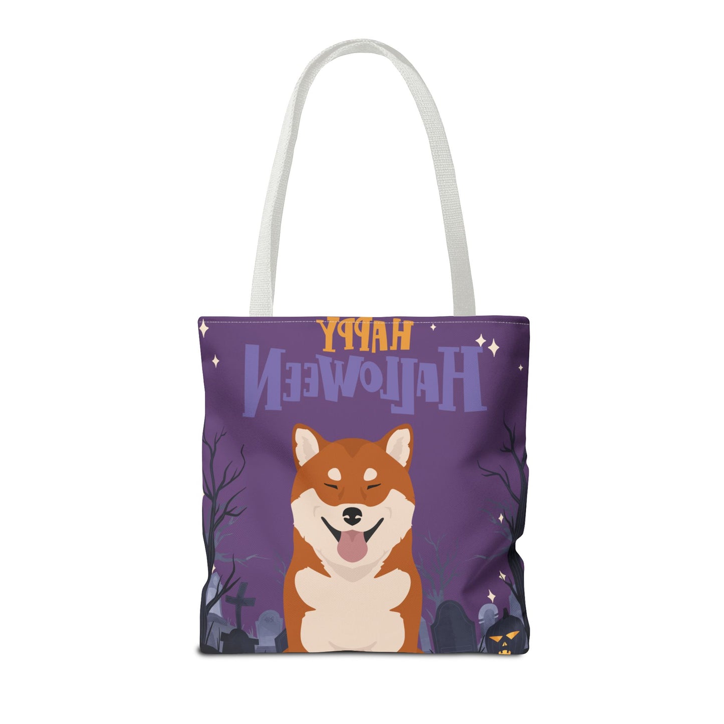 Shiba Inu Dog Happy Halloween Tote Bag 16x16