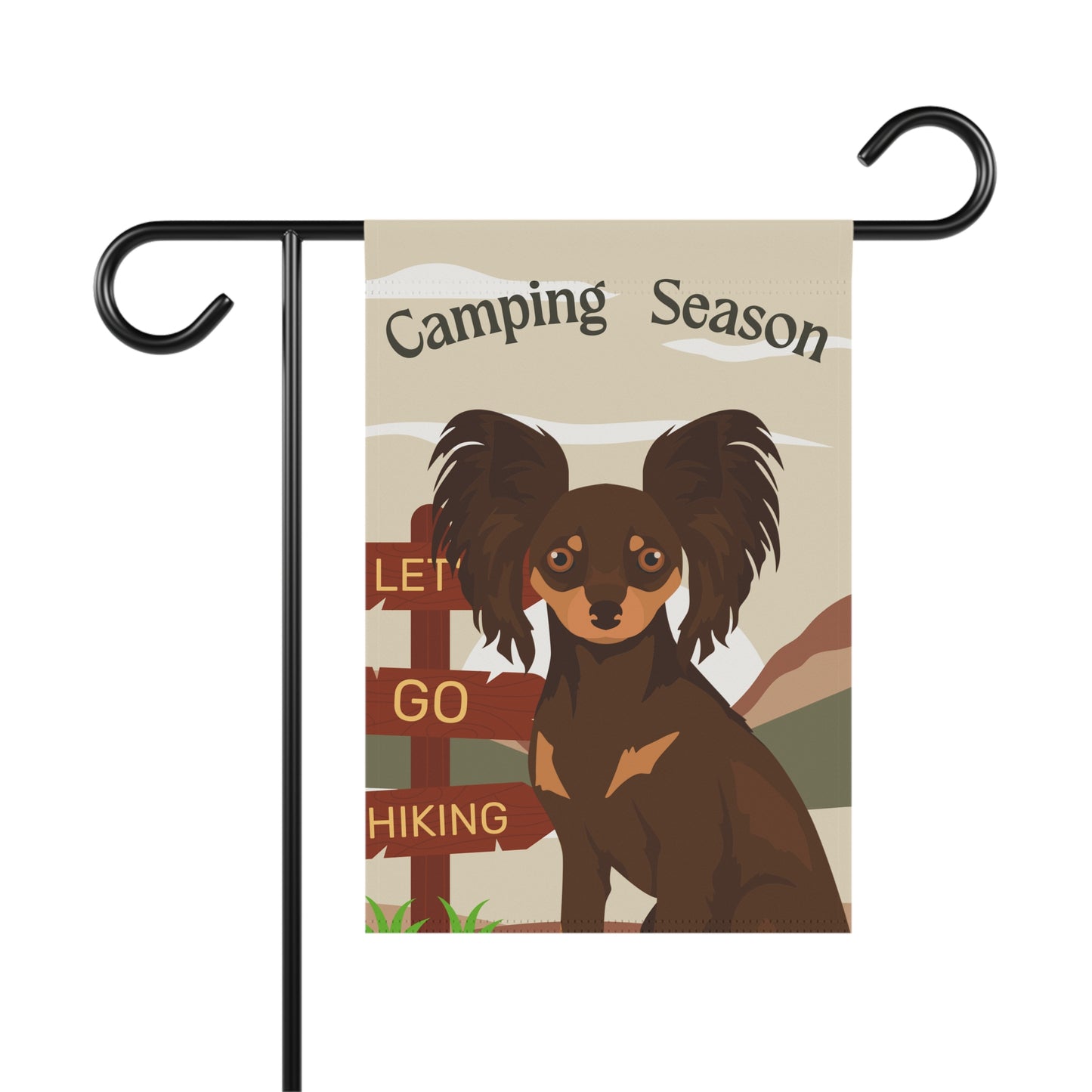 Russian ToyTerrier Dog Camping Garden Flag