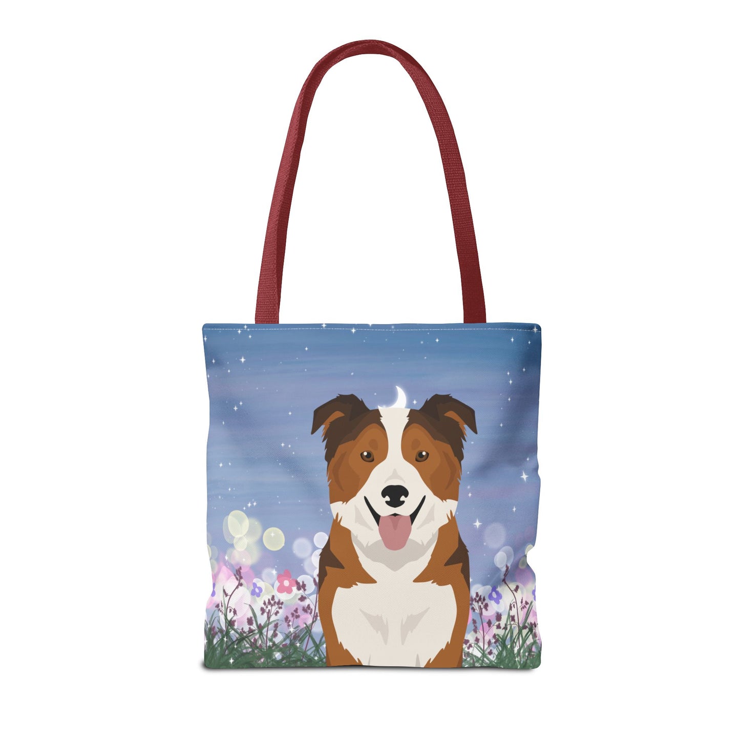 Border Collie Dog Tote Bag 16x16