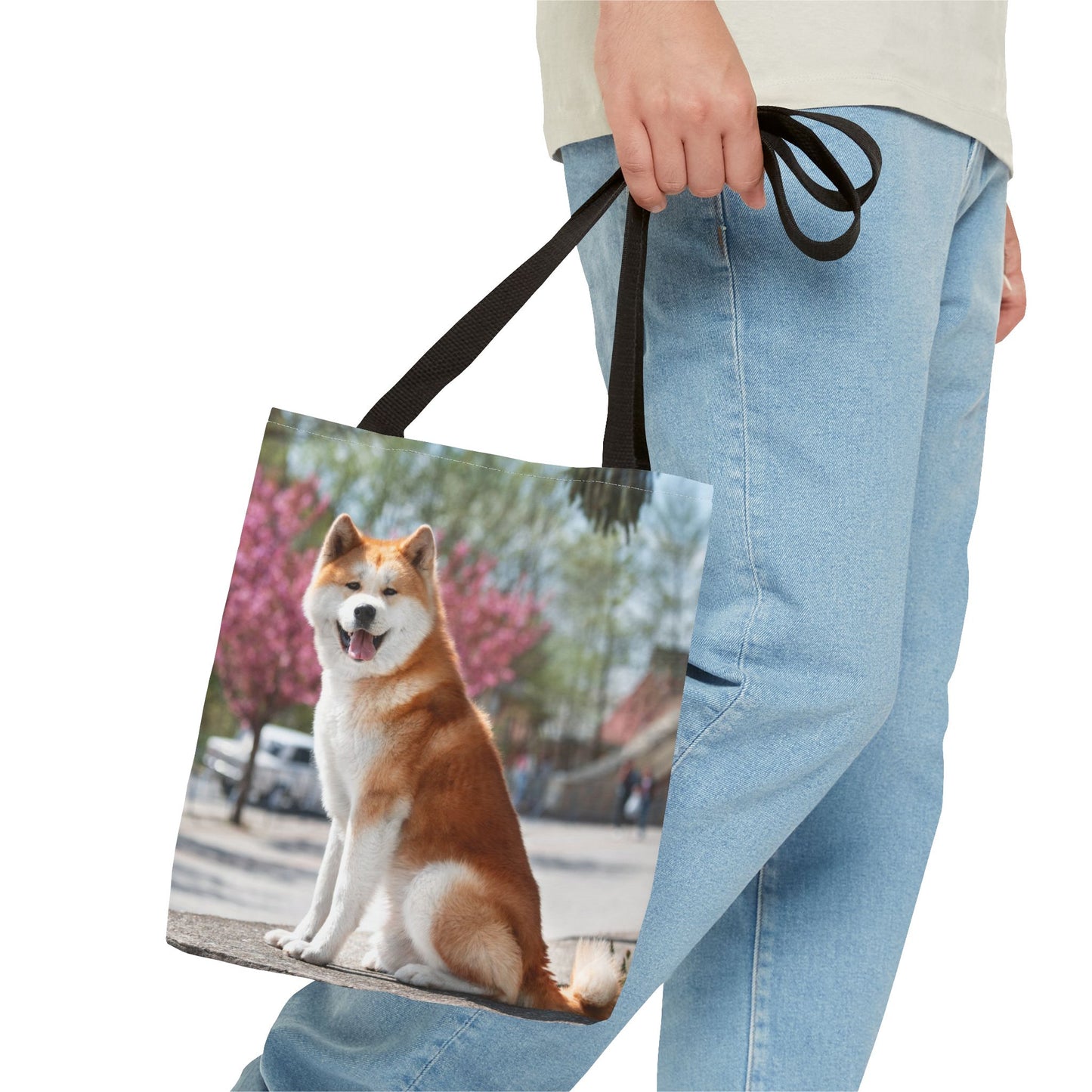 Japanese Akita Dog Tote Bag 13x13