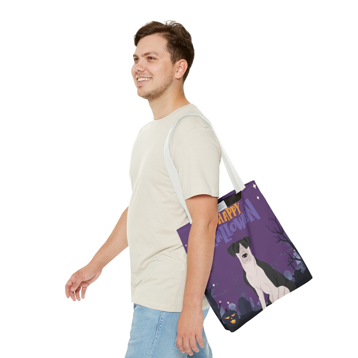 Great Dane Dog Happy Halloween Tote Bag 16x16