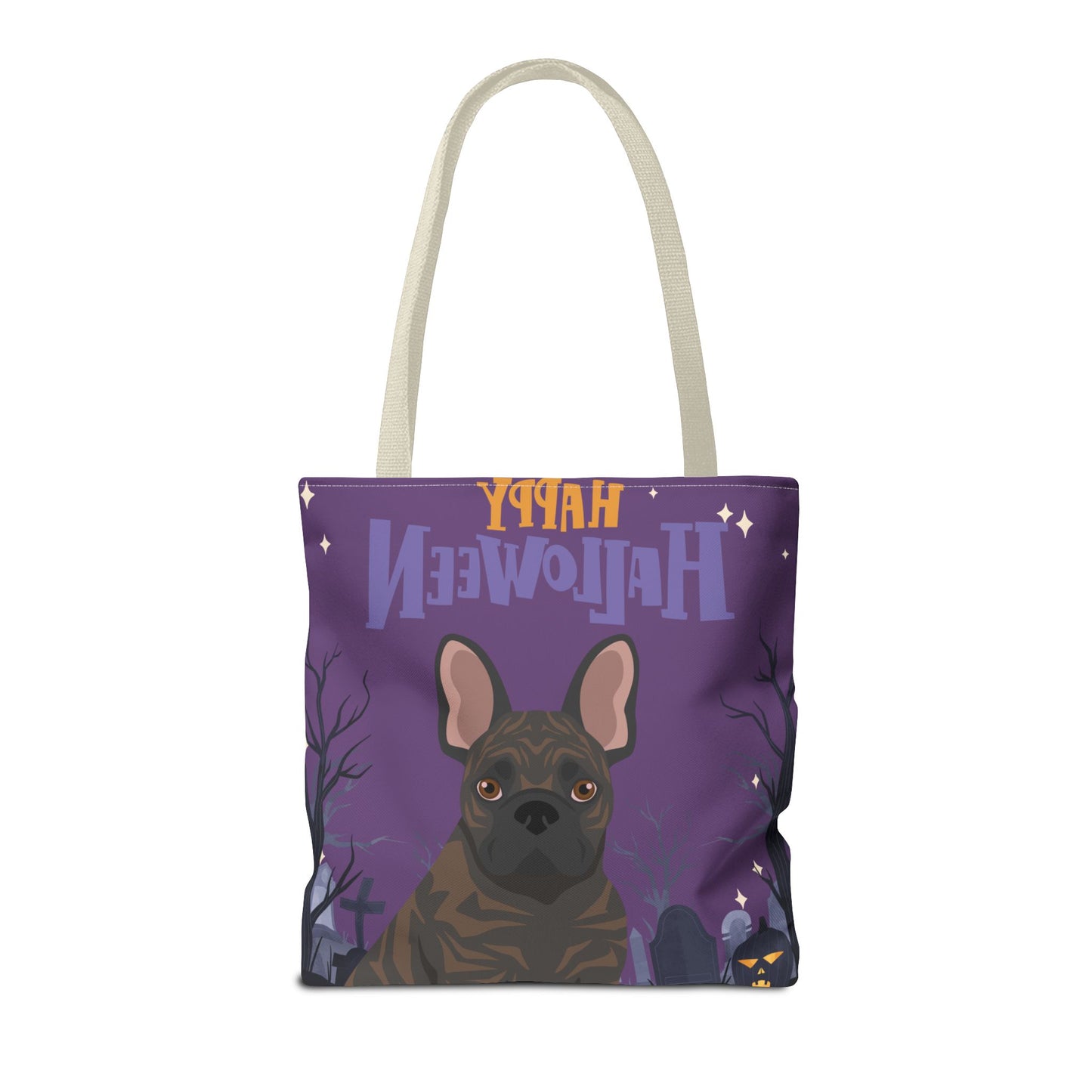 French Bulldog Dog Happy Halloween Tote Bag 16x16