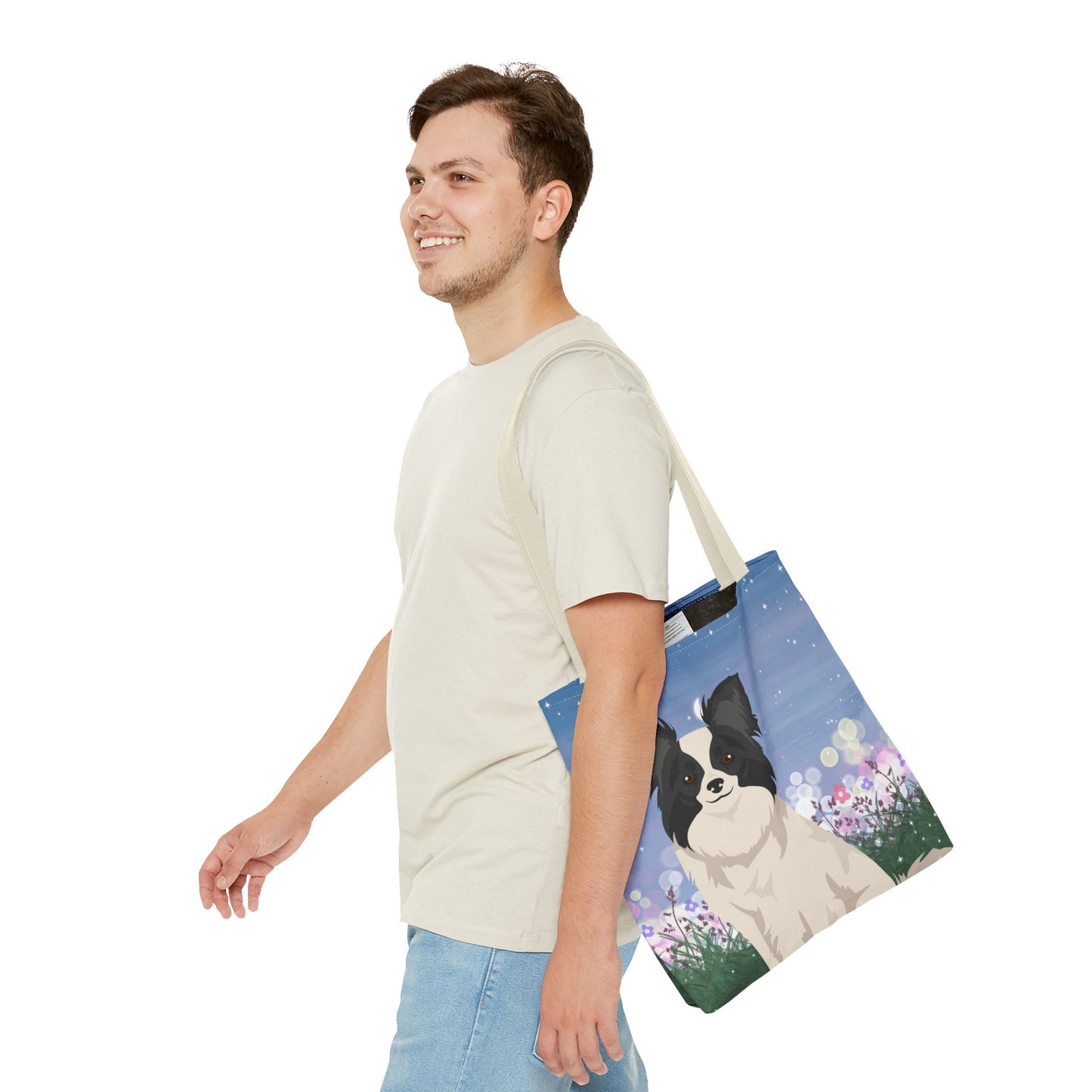 Papillon Dog Tote Bag 16x16