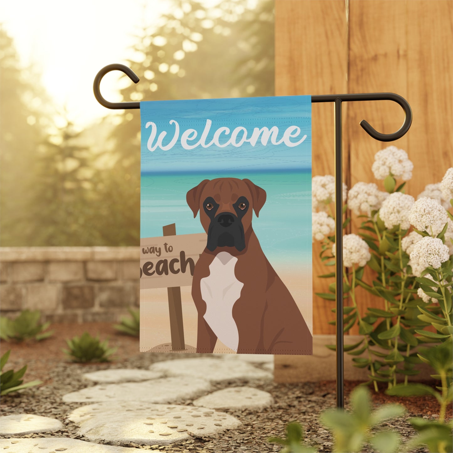 Boxer Dog Garden Flag