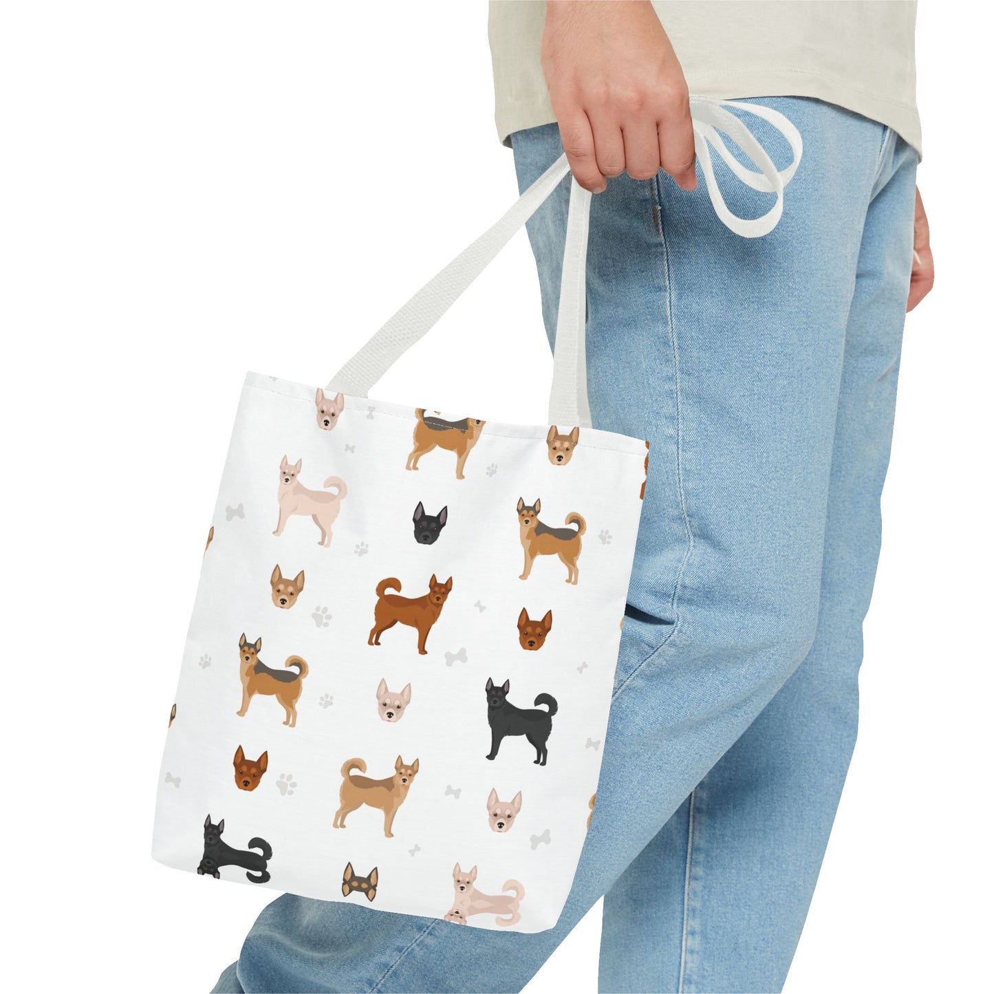 Norwegian Lundehund Dog Tote Bag