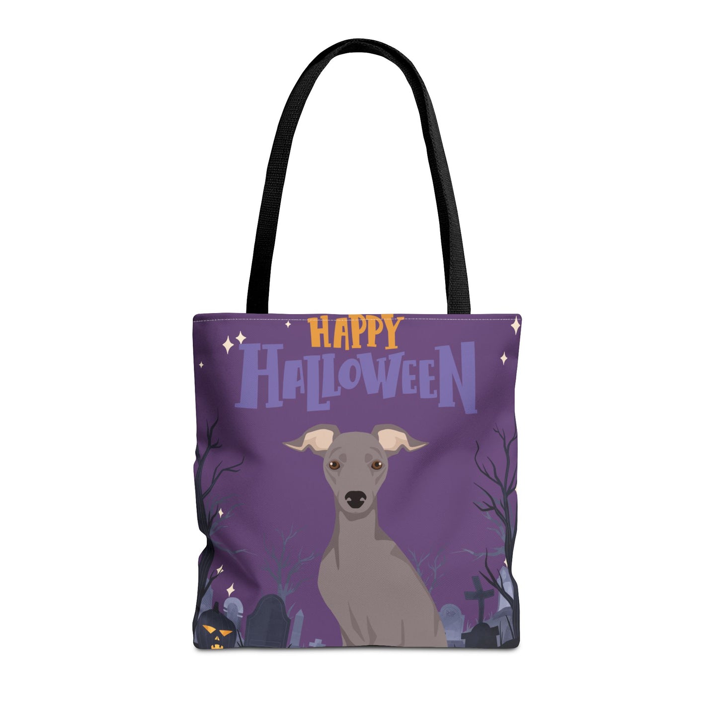 Italian Greyhound Dog Happy Halloween Tote Bag 16x16