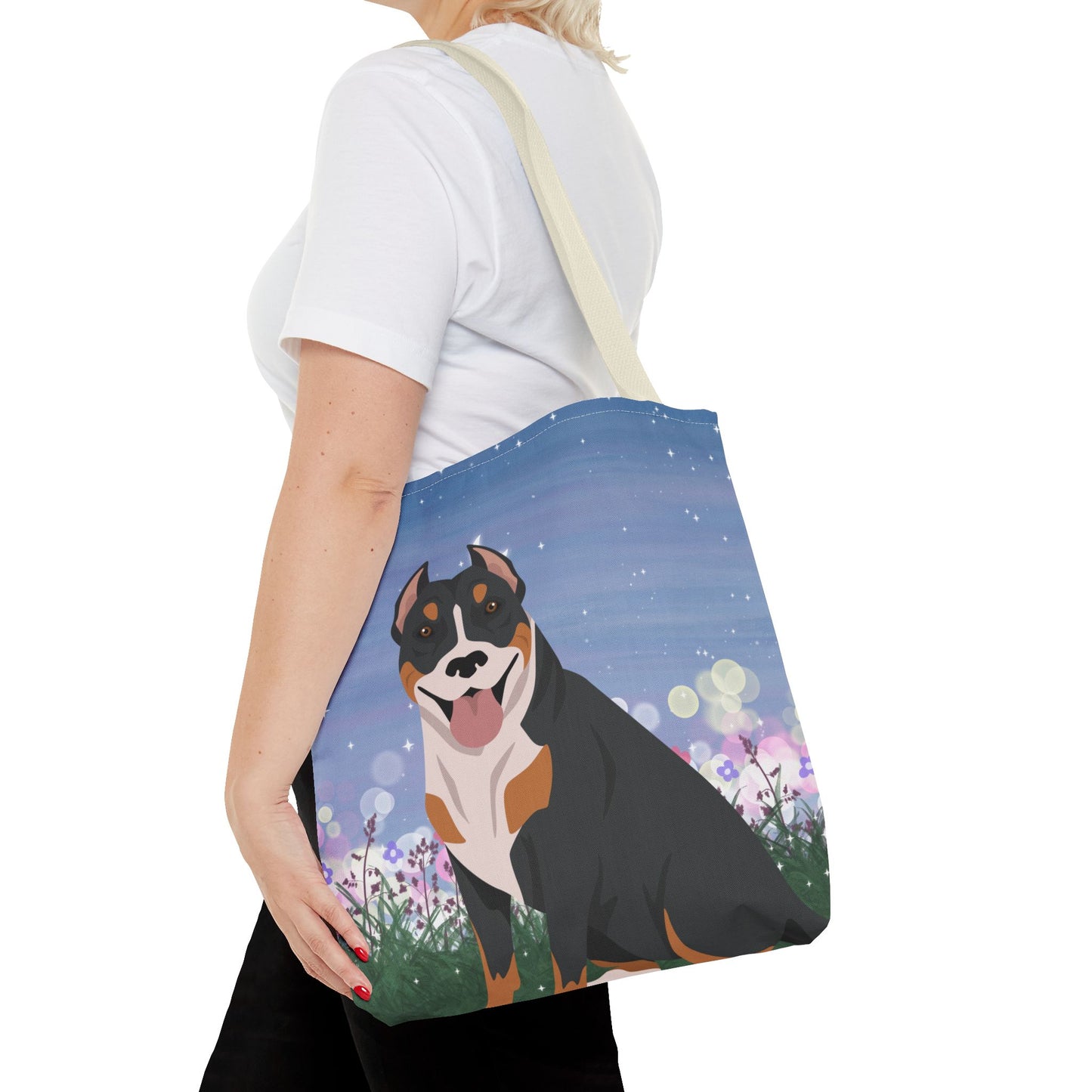 Pit Bull Dog Tote Bag 16x16