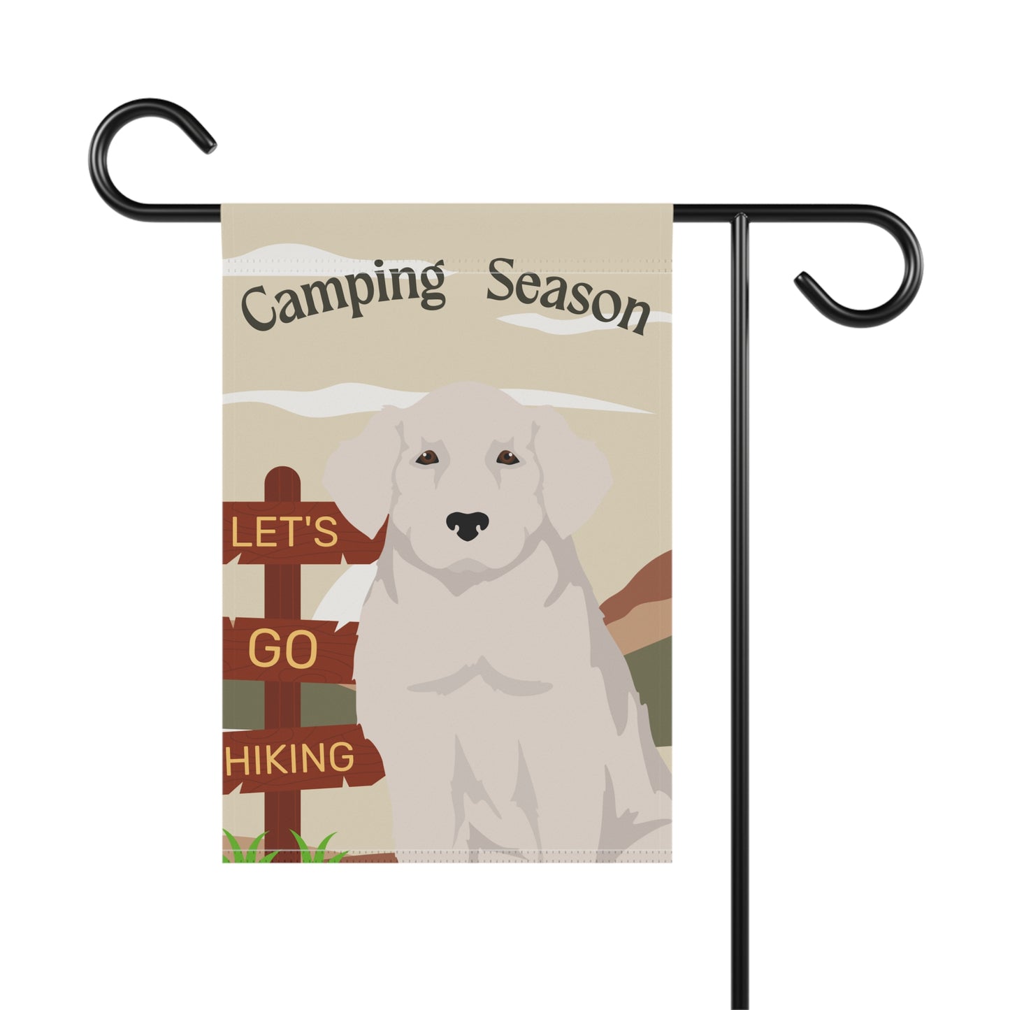 Kuvasz Dog Camping Garden Flag