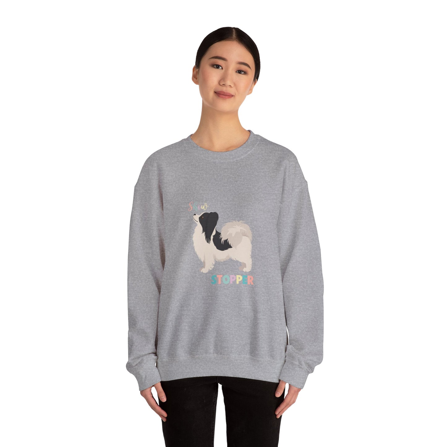 Papillon Dog Unisex Heavy Blend Crewneck Sweatshirt