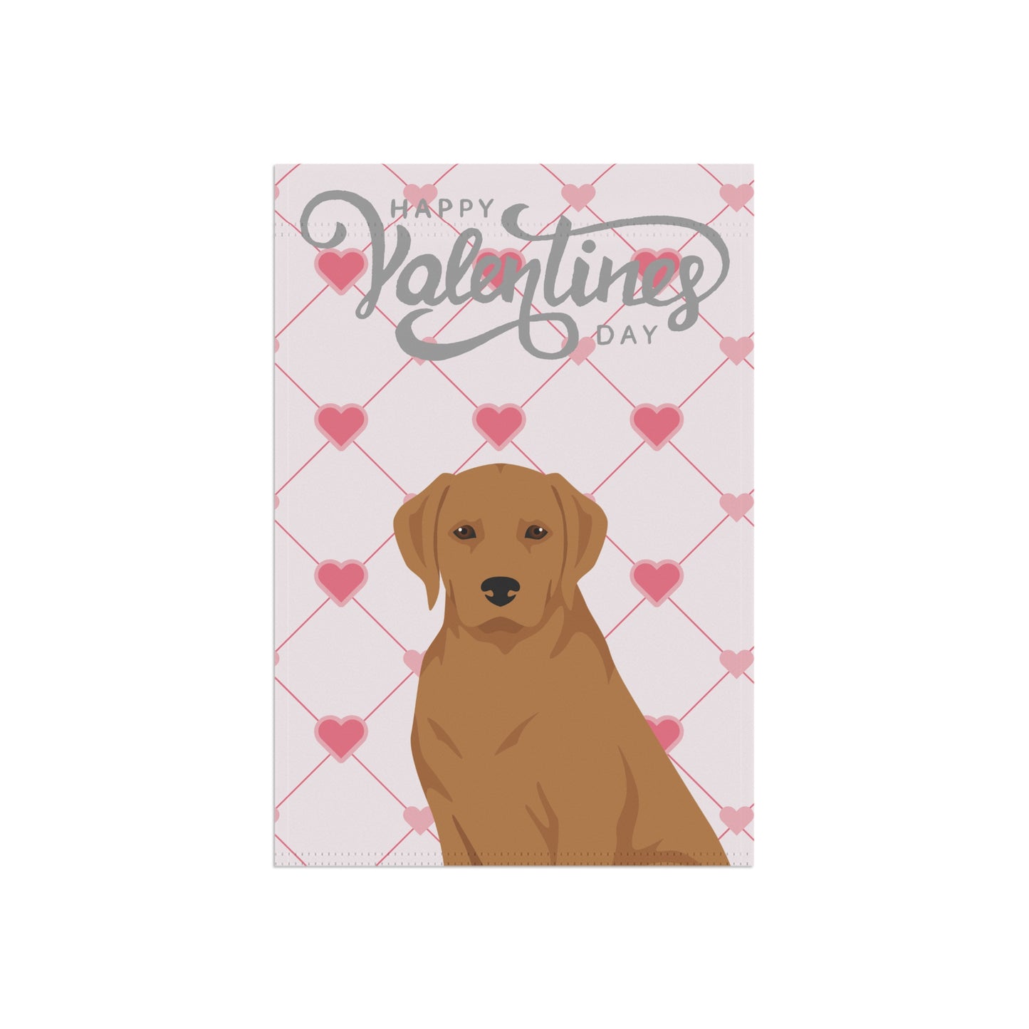 Labrador Retriever Dog Valentines Day Garden Flag