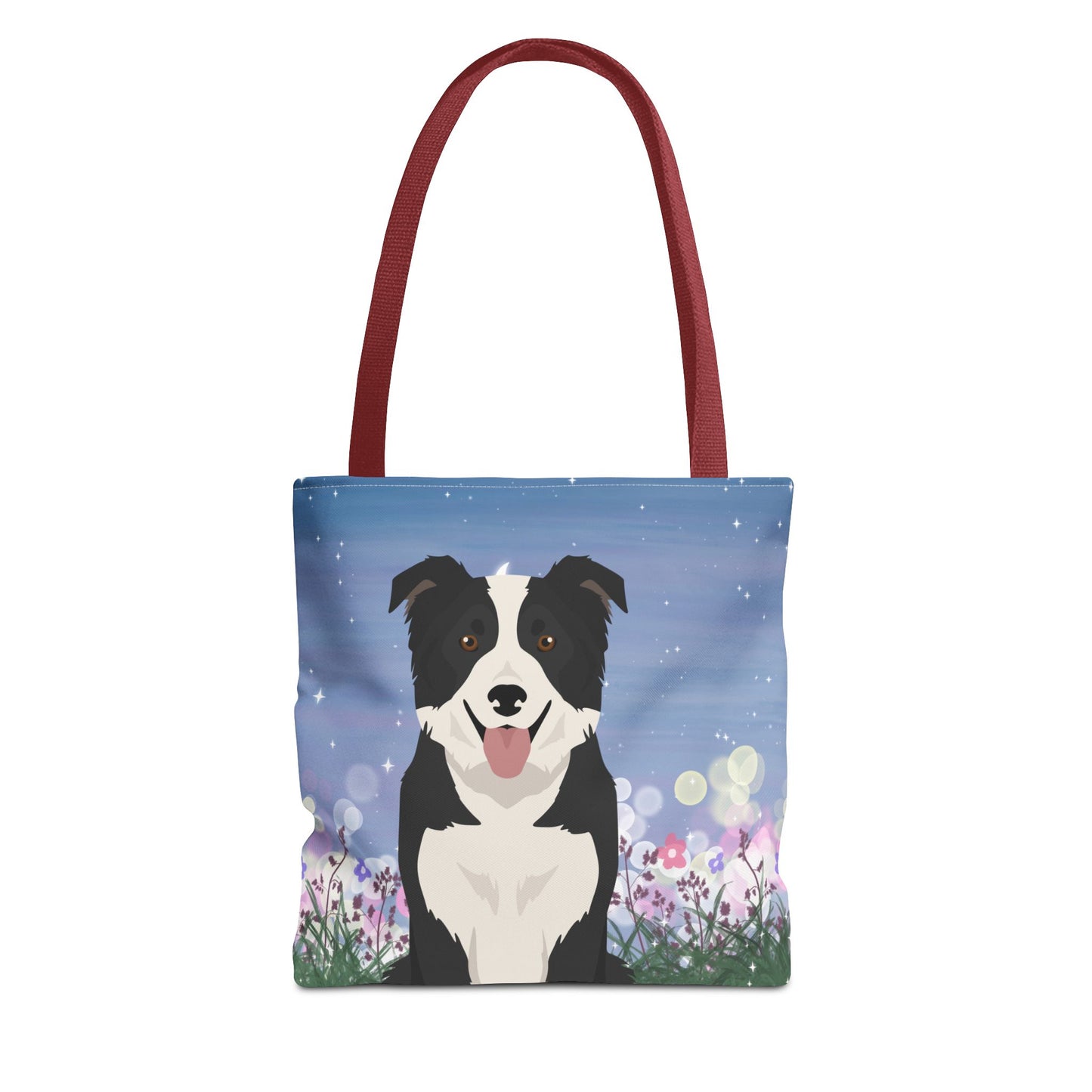 Border Collie Dog Tote Bag 13x13