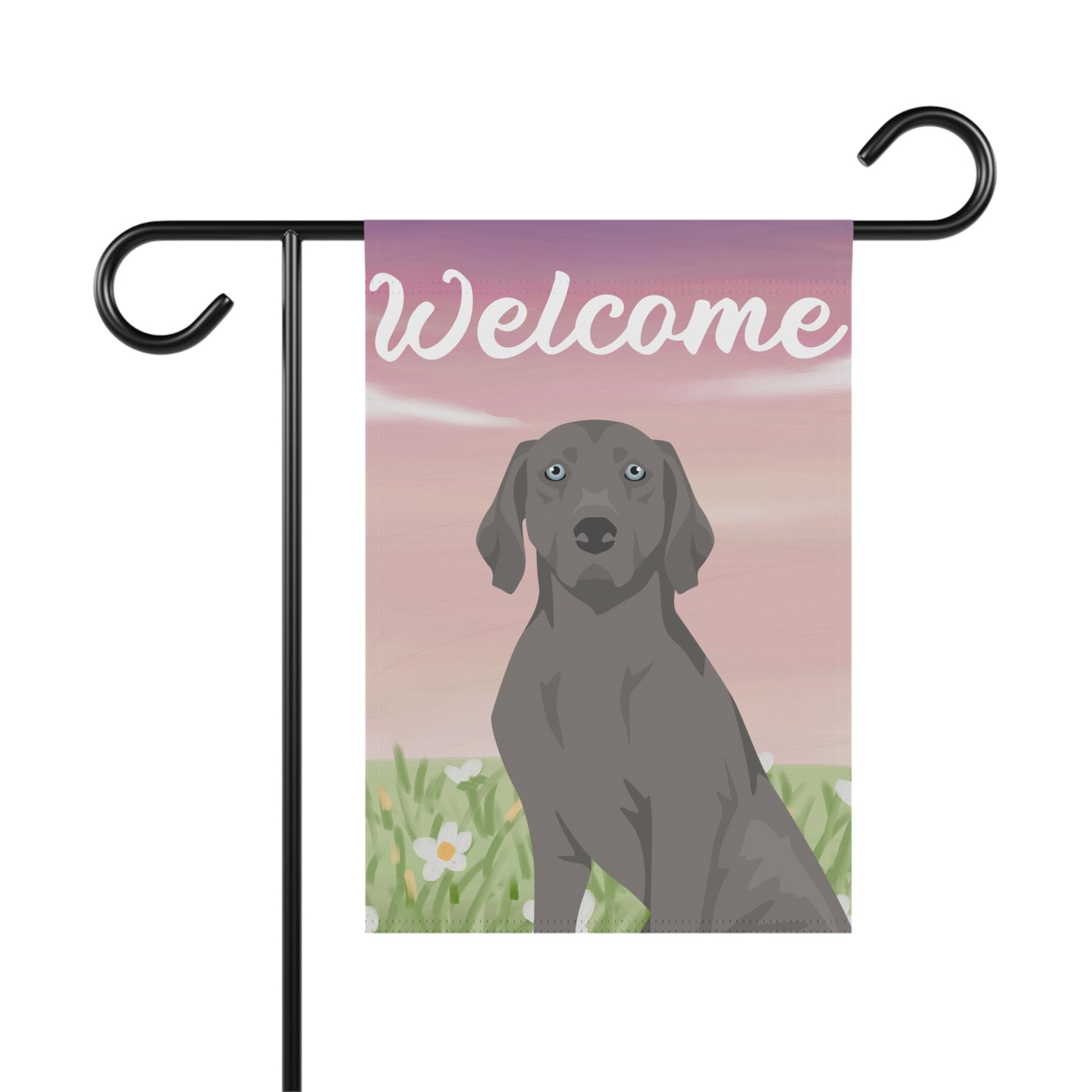 Weimaraner Dog Welcome Garden Flag