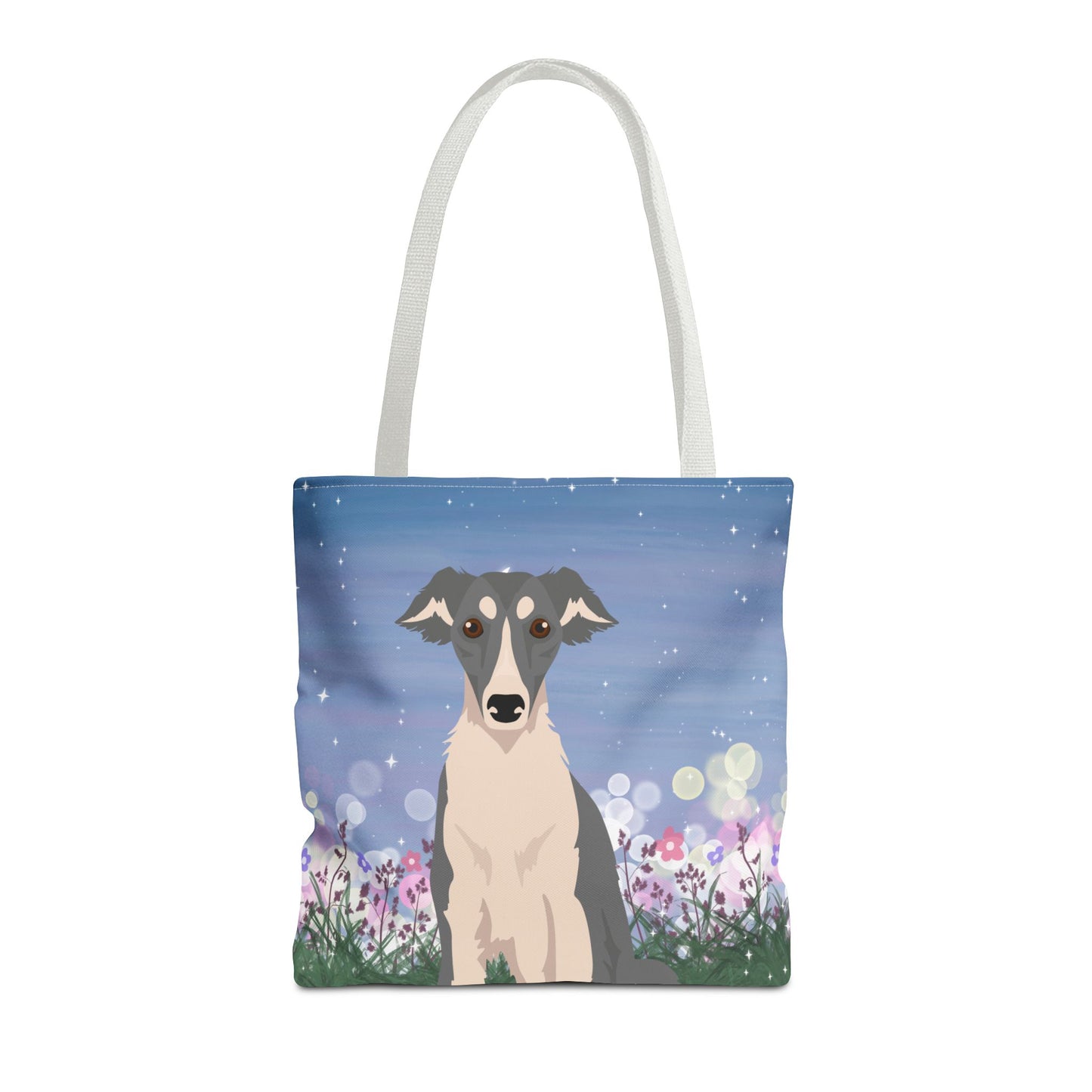 Silken Windhound Dog Tote Bag 16x16