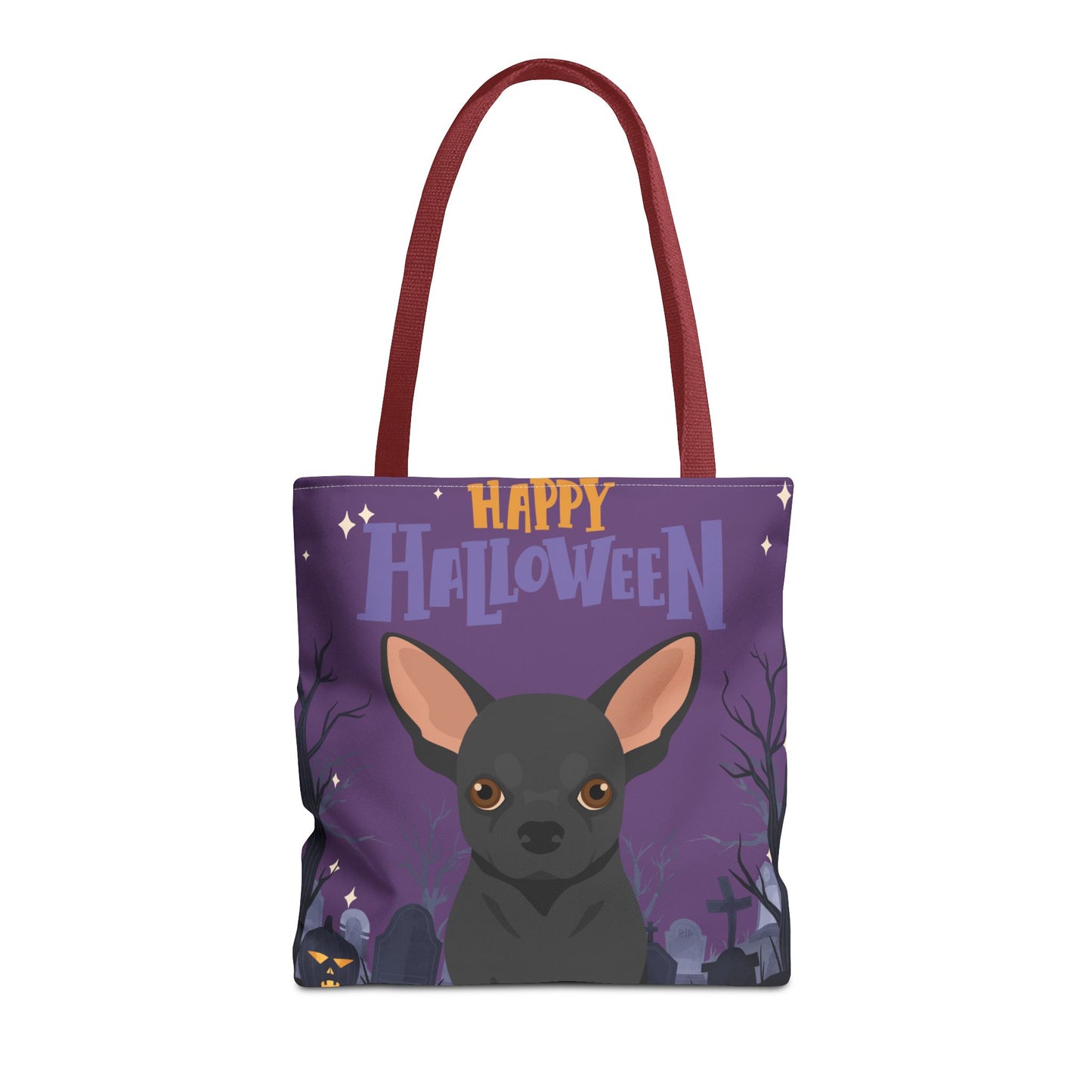 Chihuahua Dog Happy Halloween Tote Bag 16x16