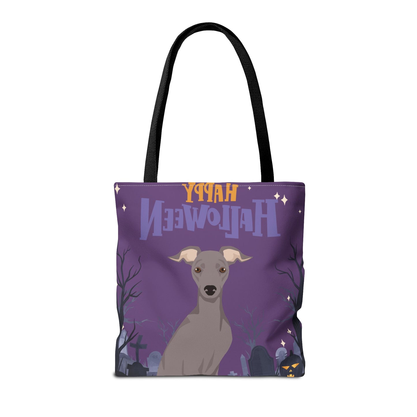 Italian Greyhound Dog Happy Halloween Tote Bag 16x16