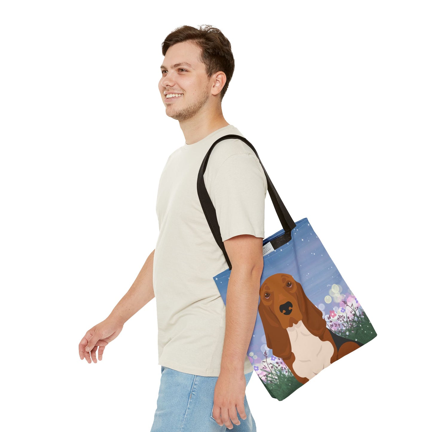 Basset Hound Dog Tote Bag 16x16