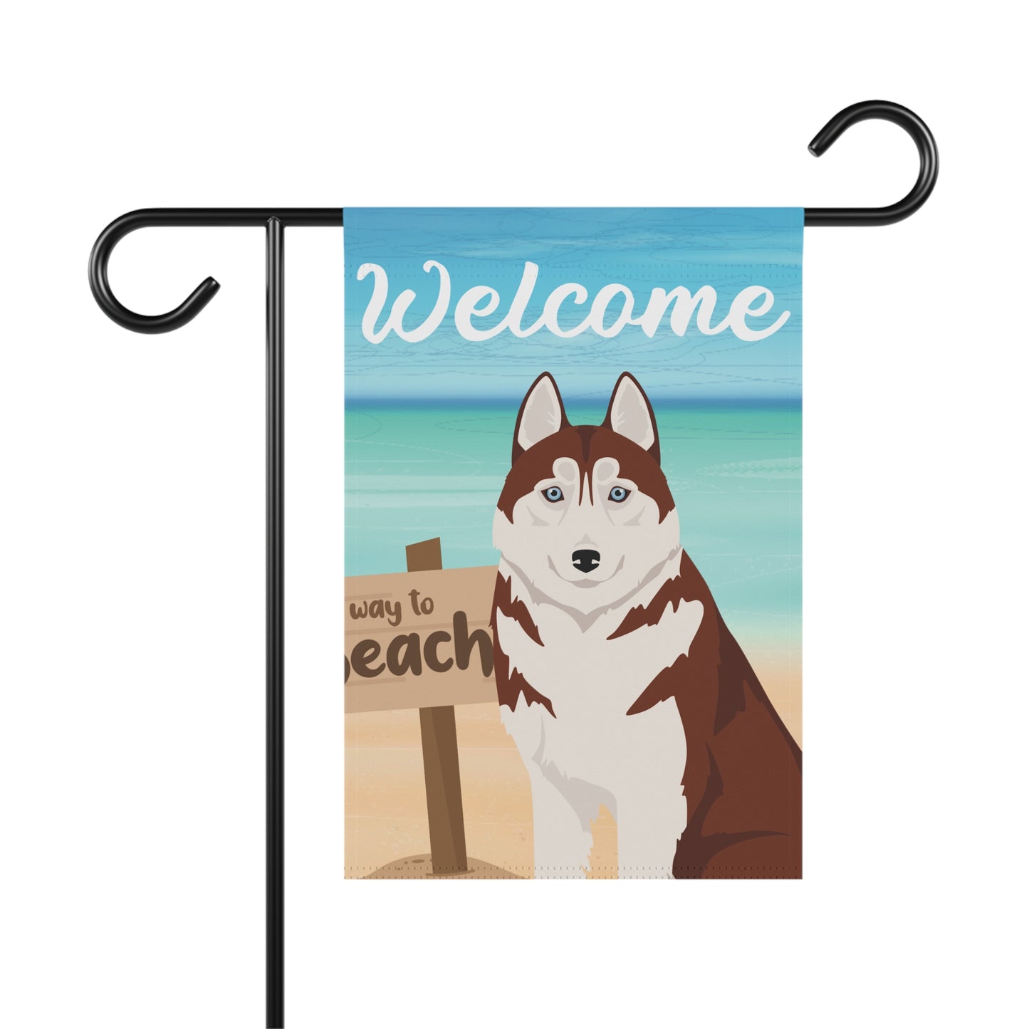 Siberian Husky Dog Garden Flag