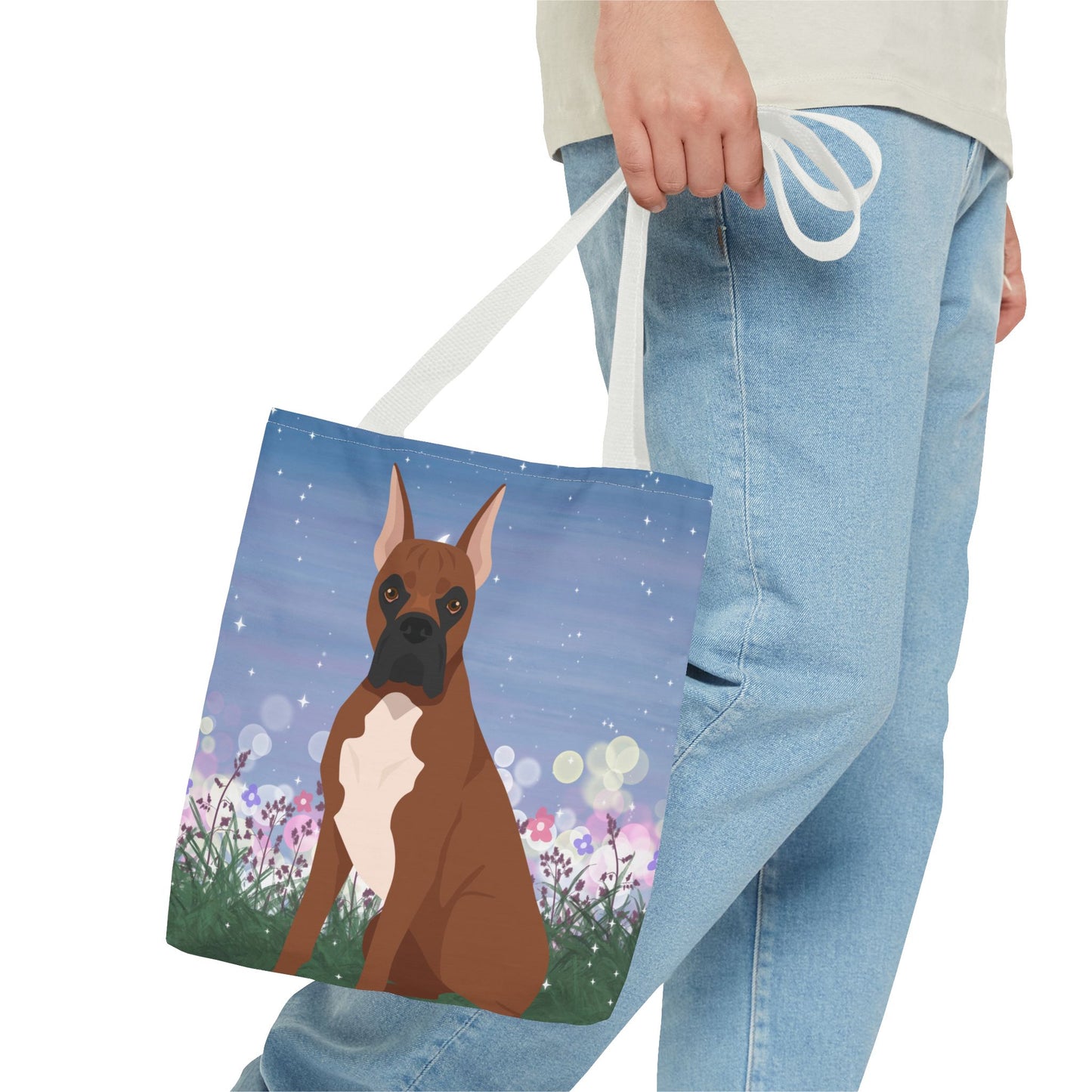 Boxer Dog Tote Bag 13x13