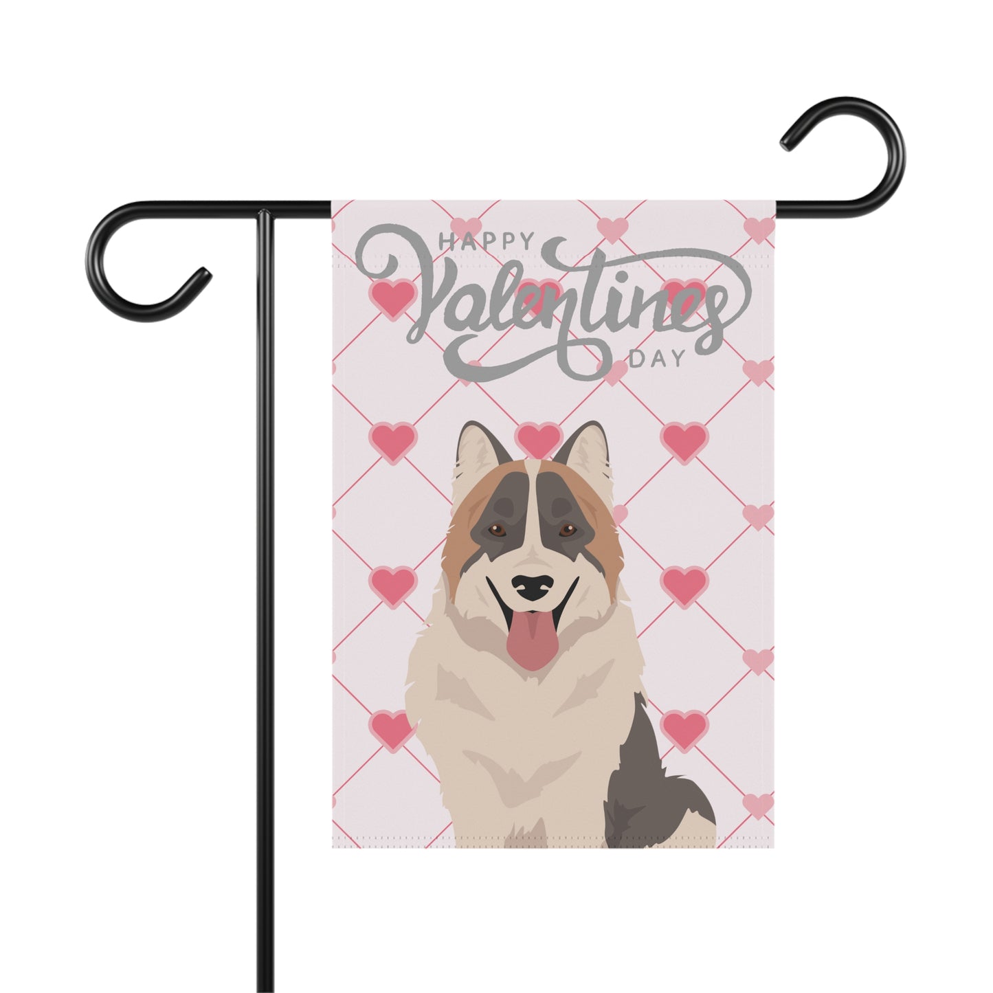 Thai Bangkaew Dog Valentines Day Garden Flag