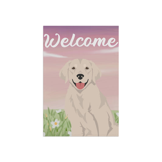 Golden Retriever Dog Welcome Garden Flag