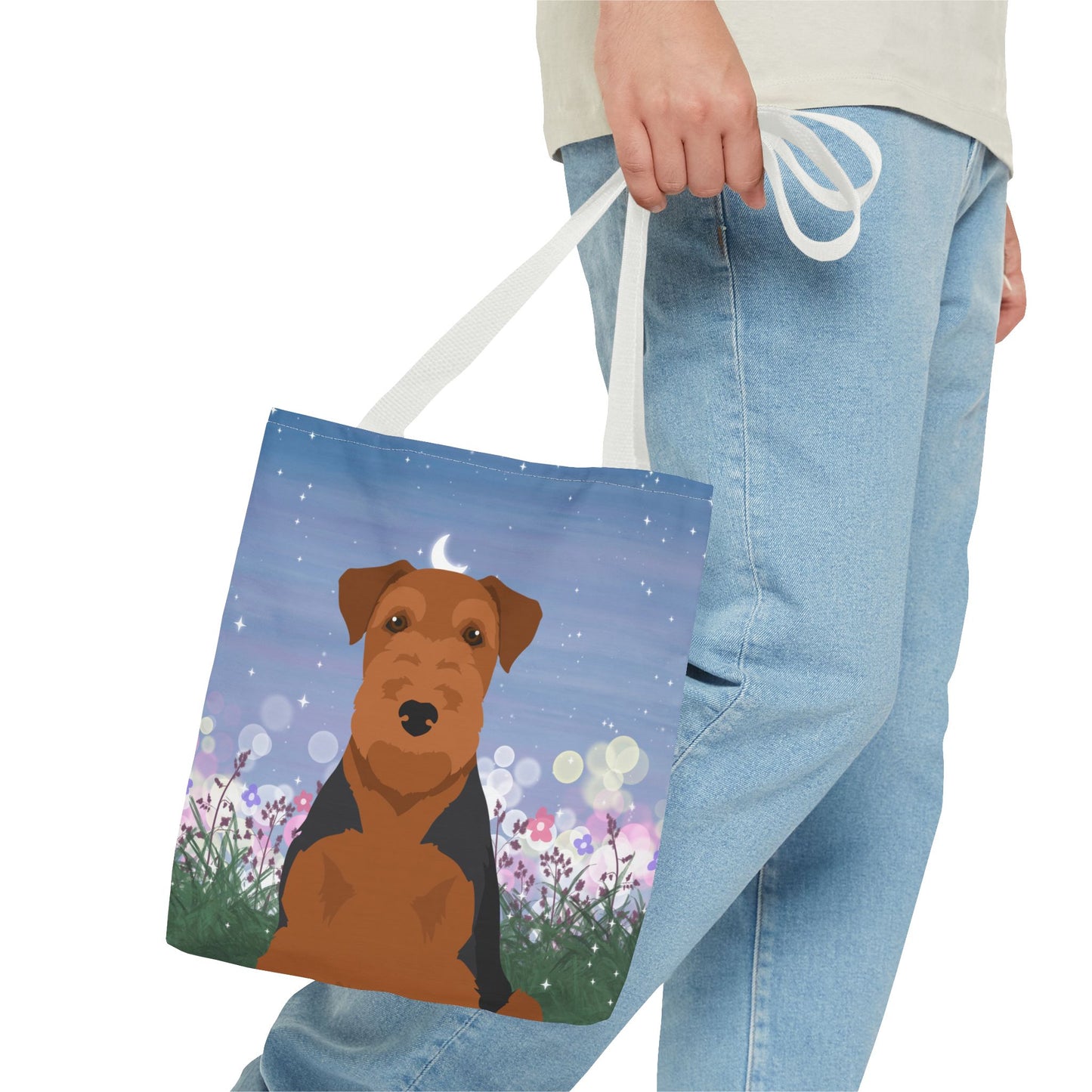 Welsh Terrier Dog Tote Bag 13x13