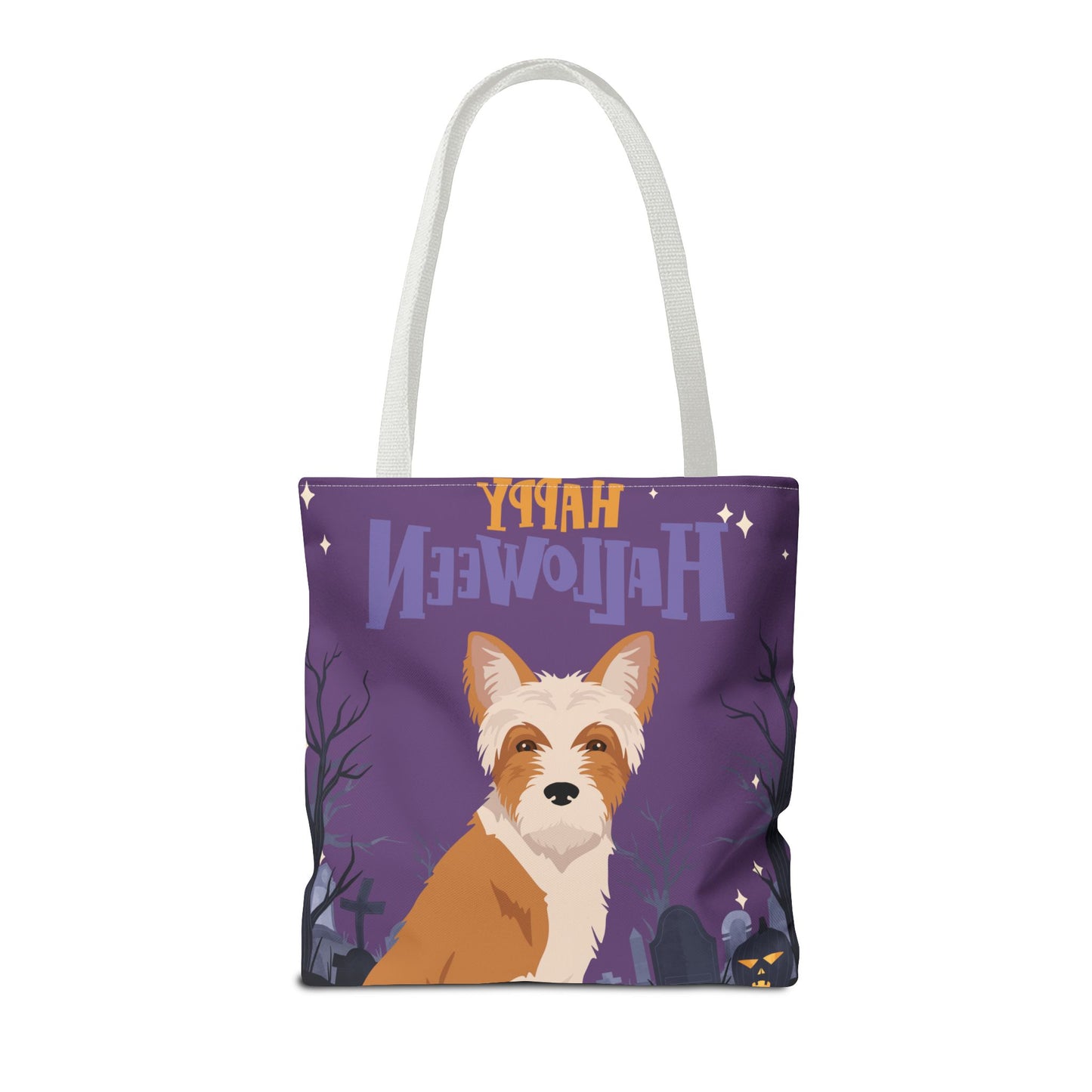 Portuguese Podengo Dog Happy Halloween Tote Bag 16x16
