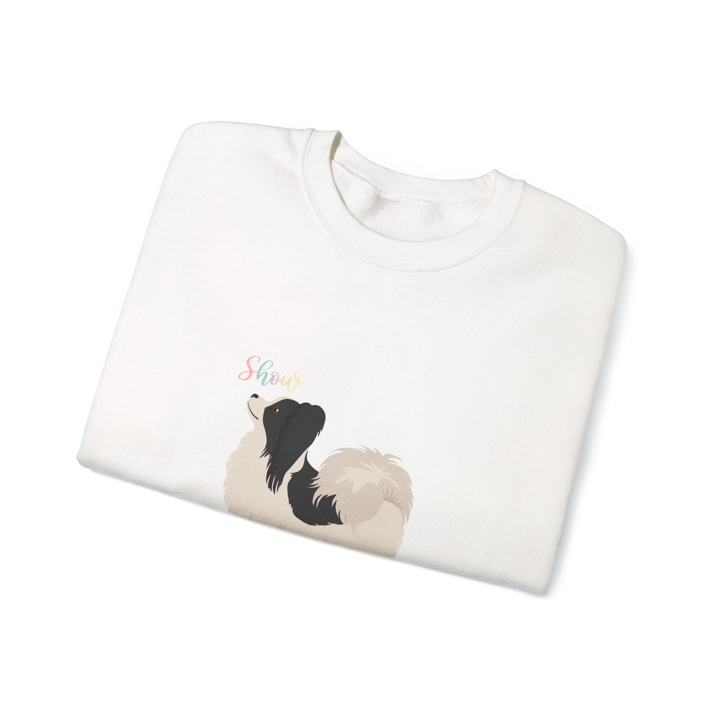 Papillon Dog Unisex Heavy Blend Crewneck Sweatshirt