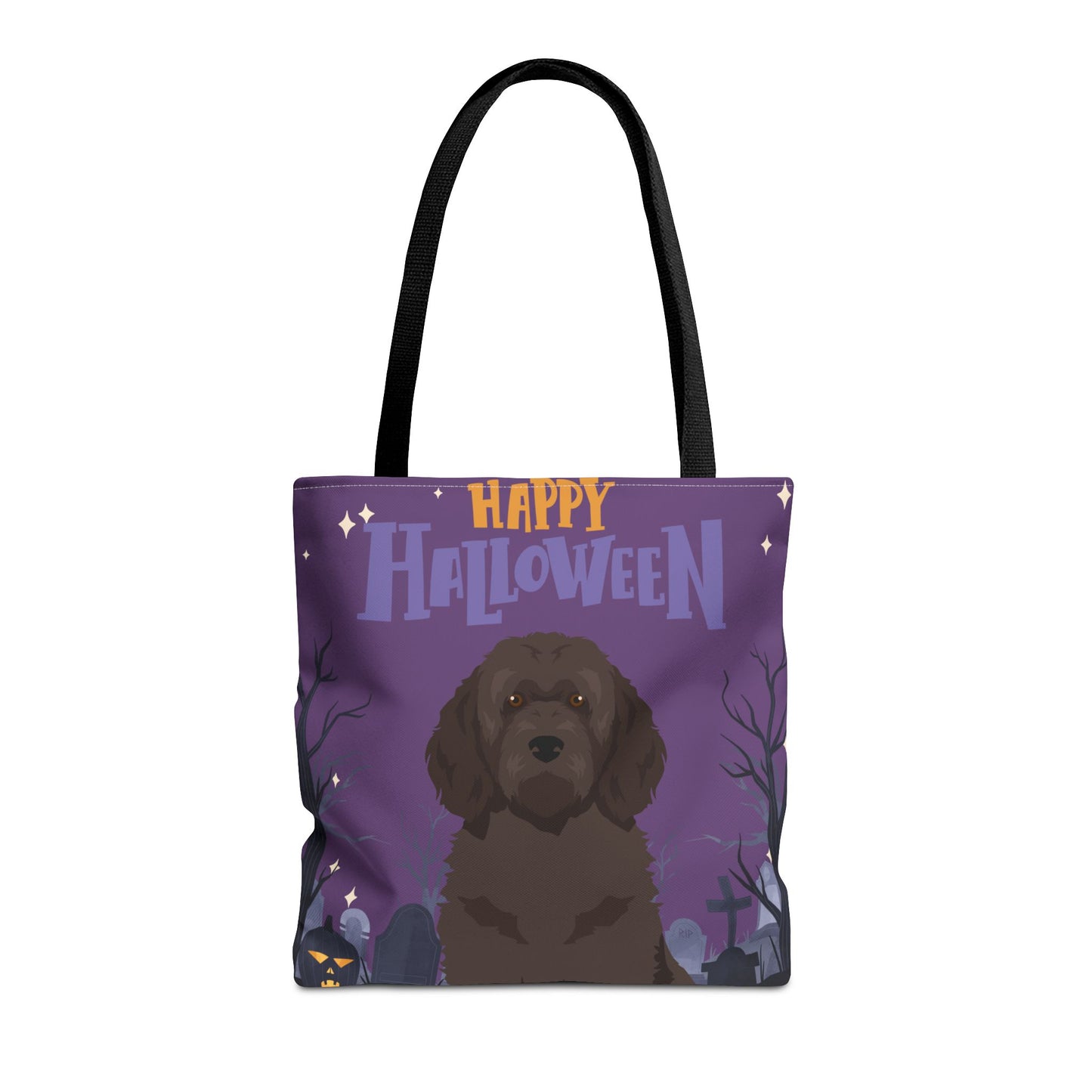 Portuguese Water Dog Dog Happy Halloween Tote Bag 16x16