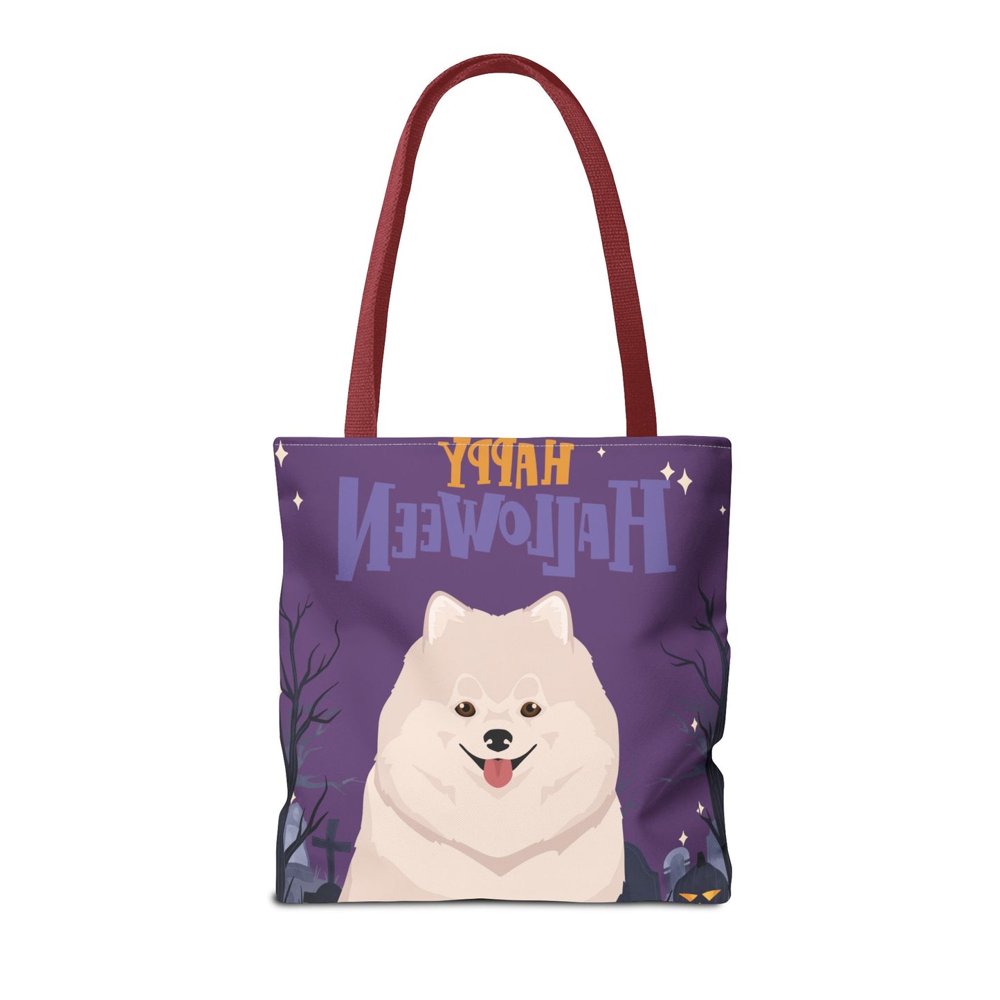 Pomeranian Dog Happy Halloween Tote Bag 16x16