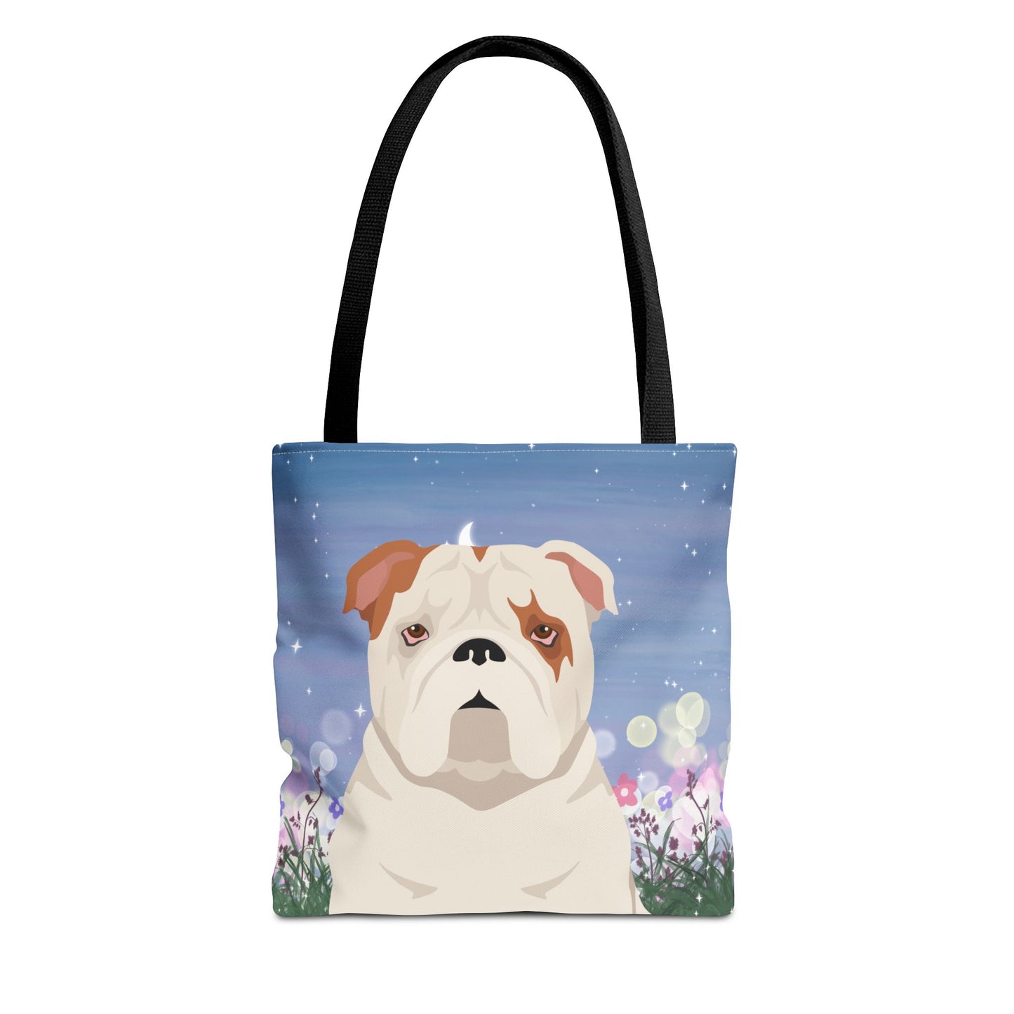 Bulldog Dog Tote Bag 13x13