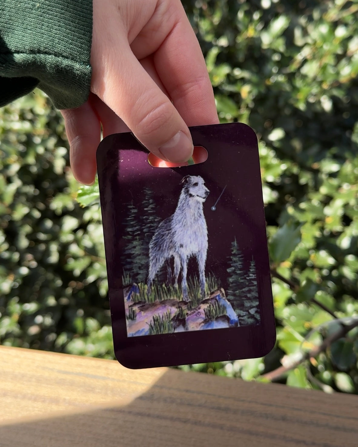 Irish Wolfhound Luggage Tag