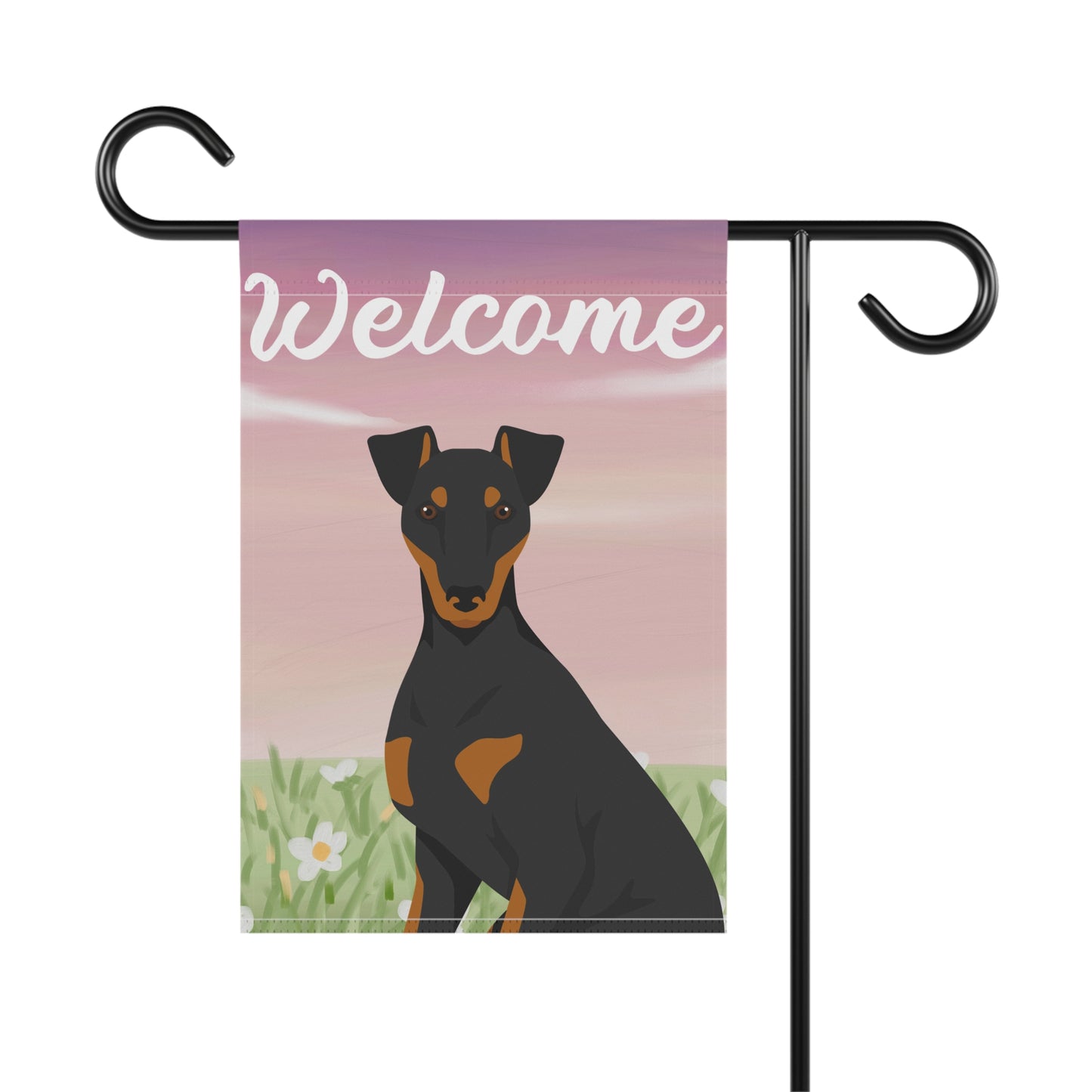 Manchester Terrier Dog Welcome Garden Flag