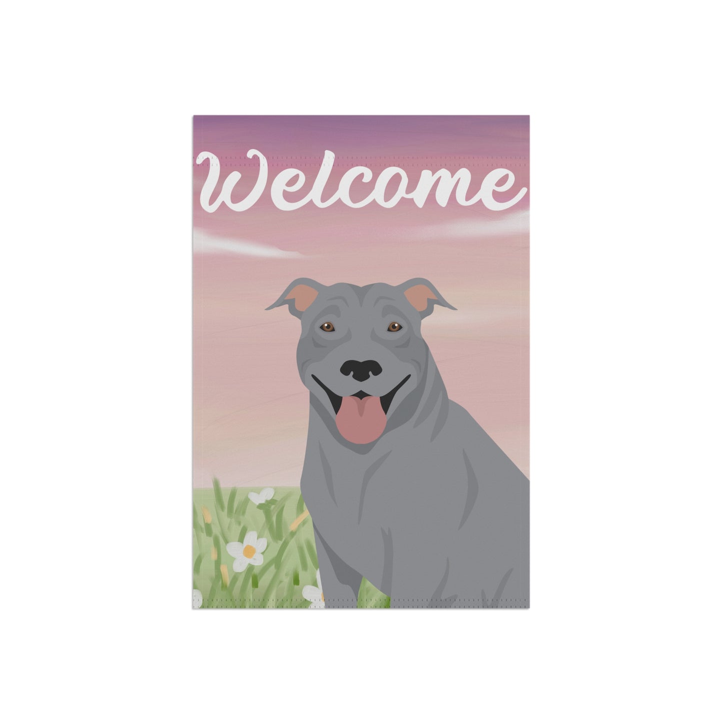 Pit Bull Dog Welcome Garden Flag