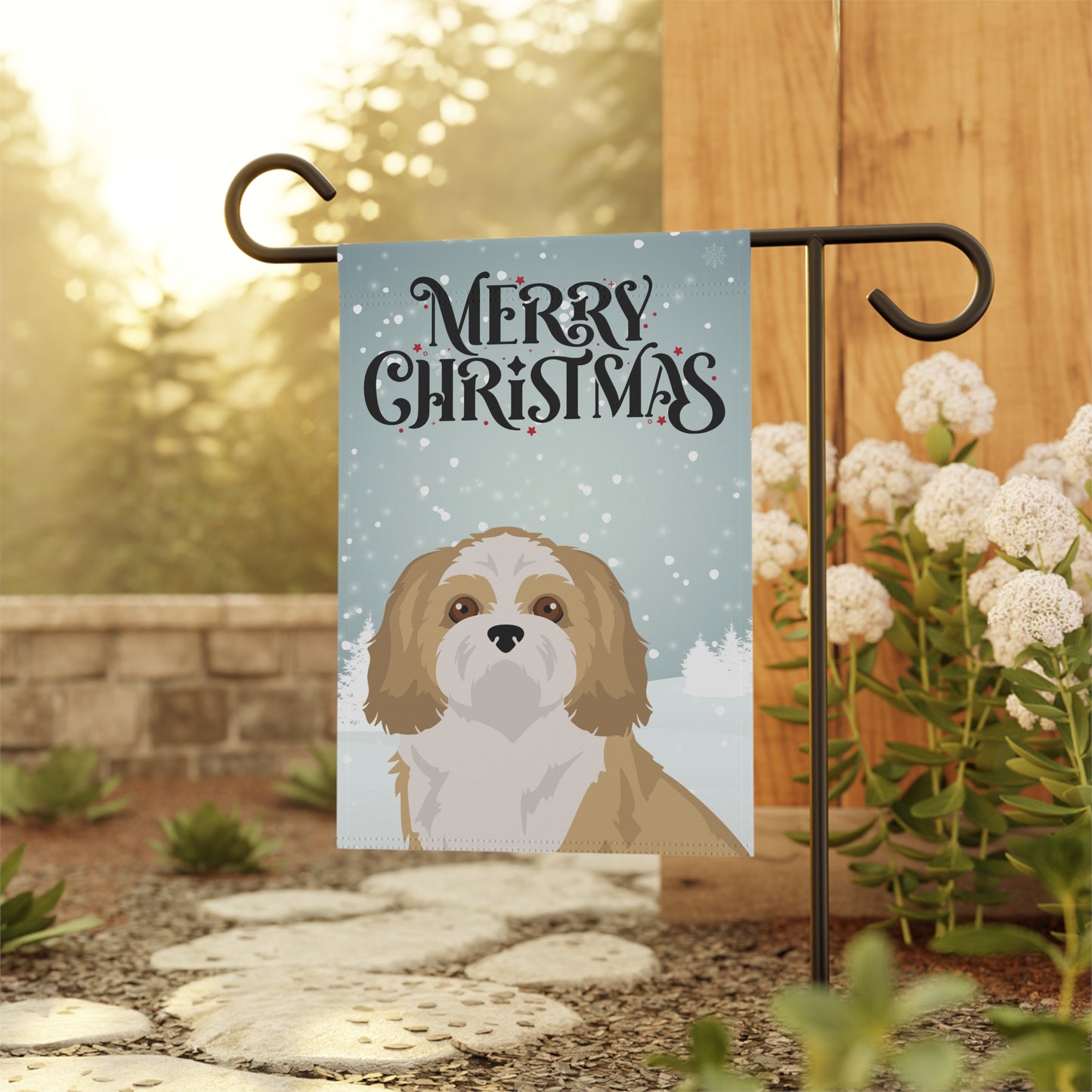 Shih Tzu Dog Garden Flag