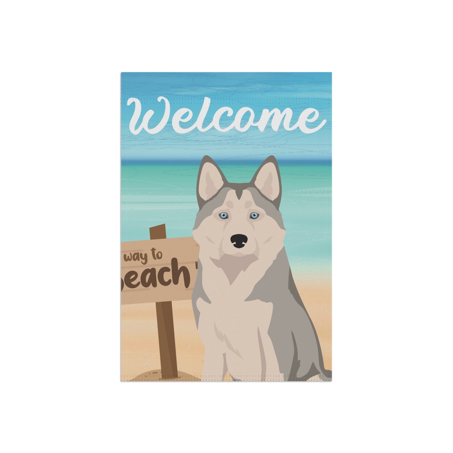 Alaskan Husky Dog Garden Flag