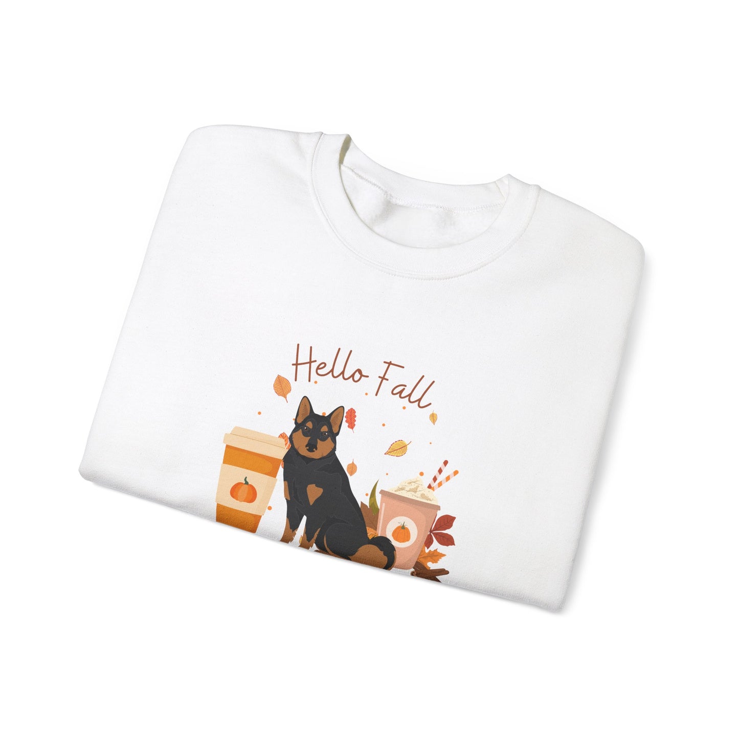 East Siberian Laika Dog Fall Unisex Heavy Blend Crewneck Sweatshirt