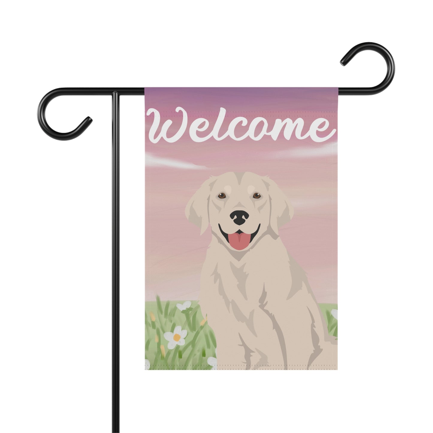 Golden Retriever Dog Welcome Garden Flag