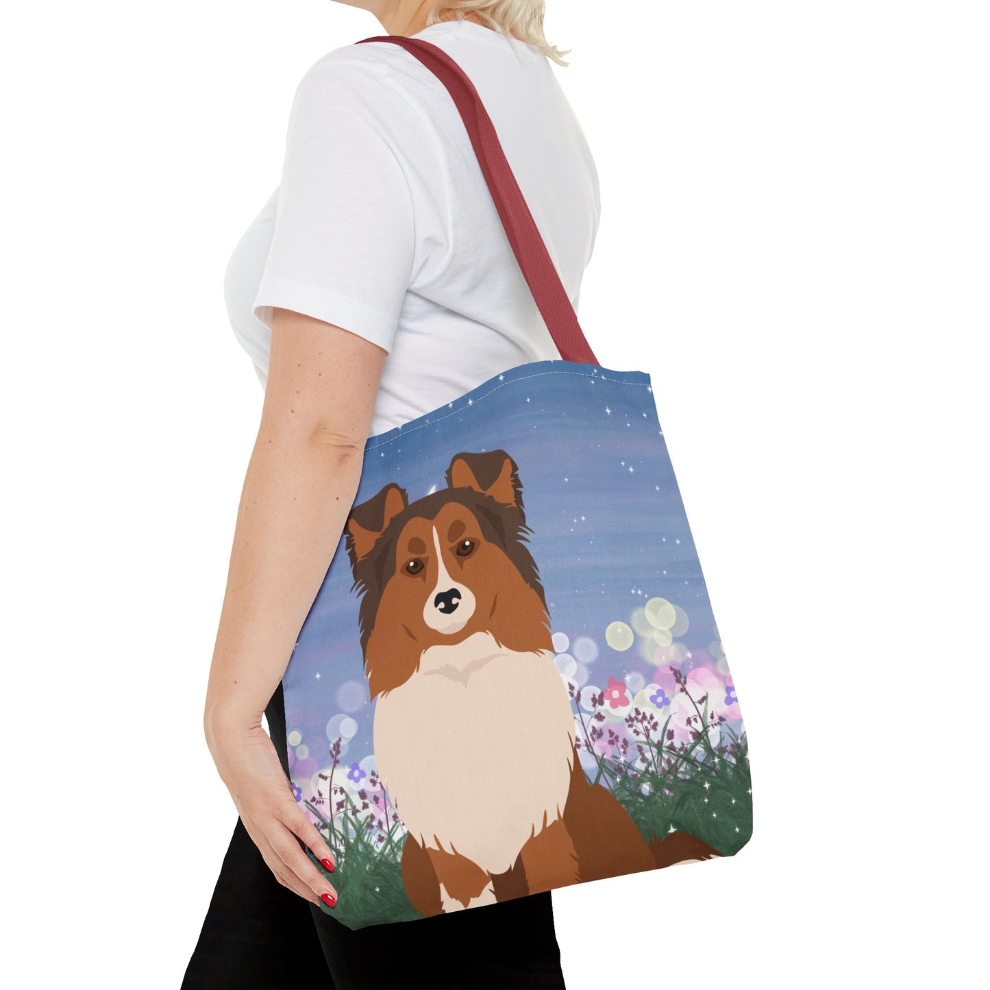 Shetland Sheepdog Dog Tote Bag 16x16