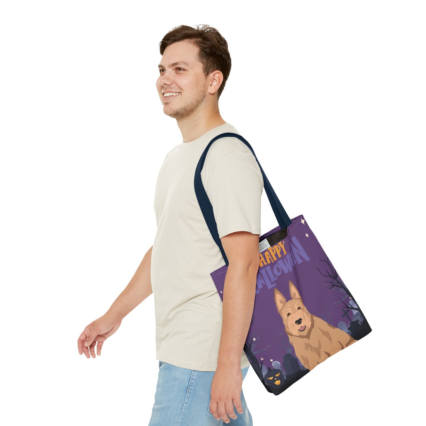 Berger Picard Dog Happy Halloween Tote Bag 16x16